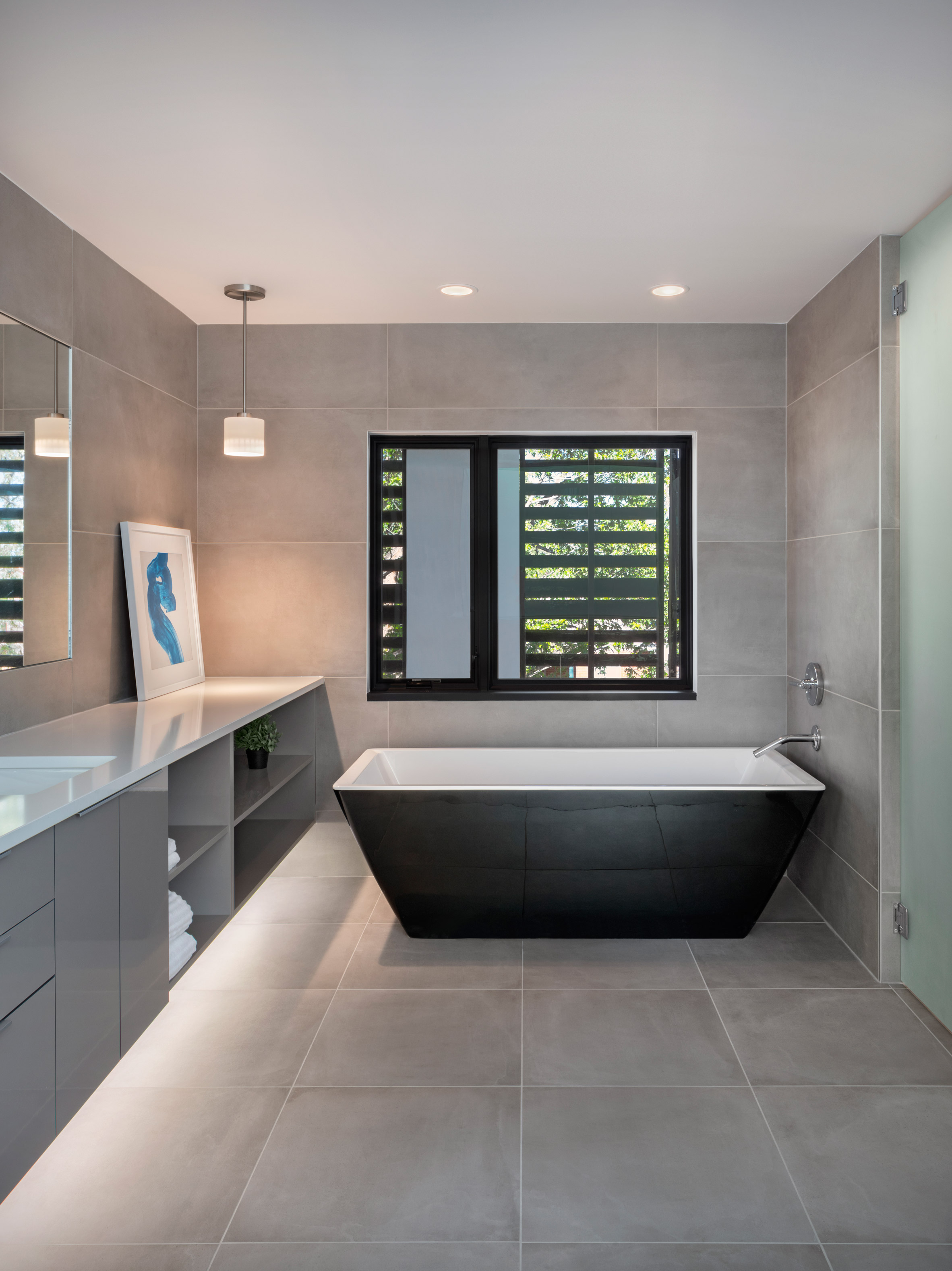 Meridian 105's Denver house features screens and shutters made of black wooden pallets-27