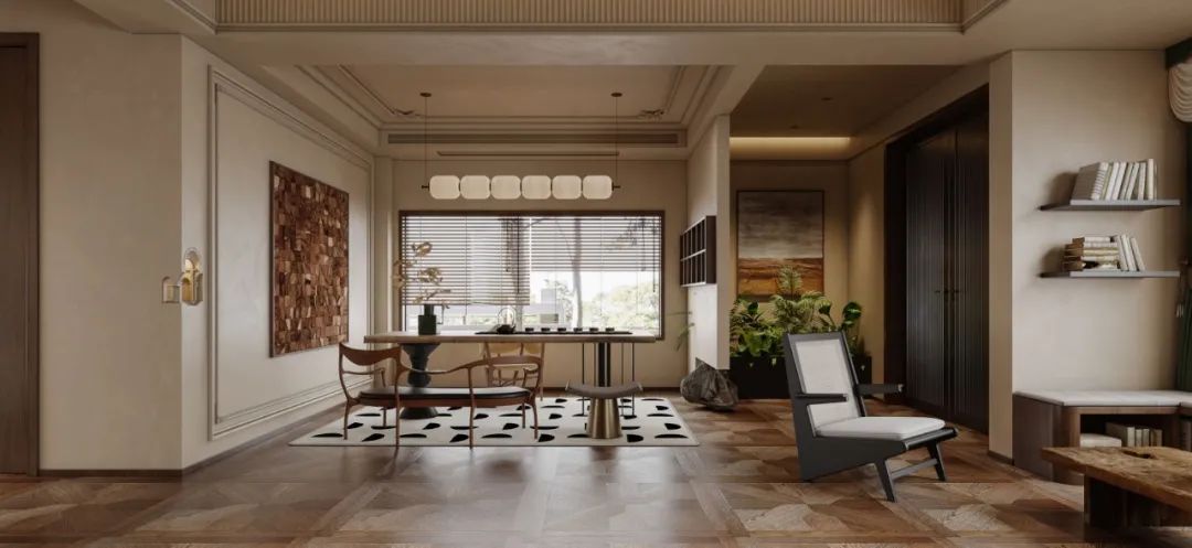 南洋复古风别墅设计-17