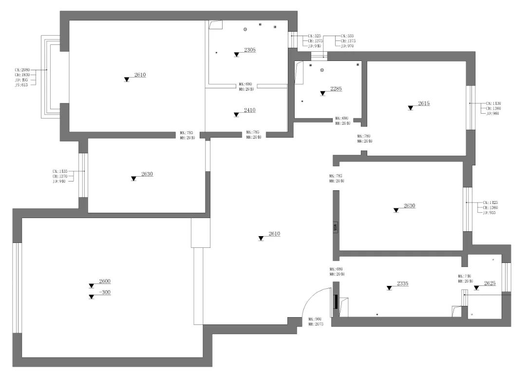 158㎡全承重墙老三居的现代简约设计丨研筑国际室内设计事务所-63