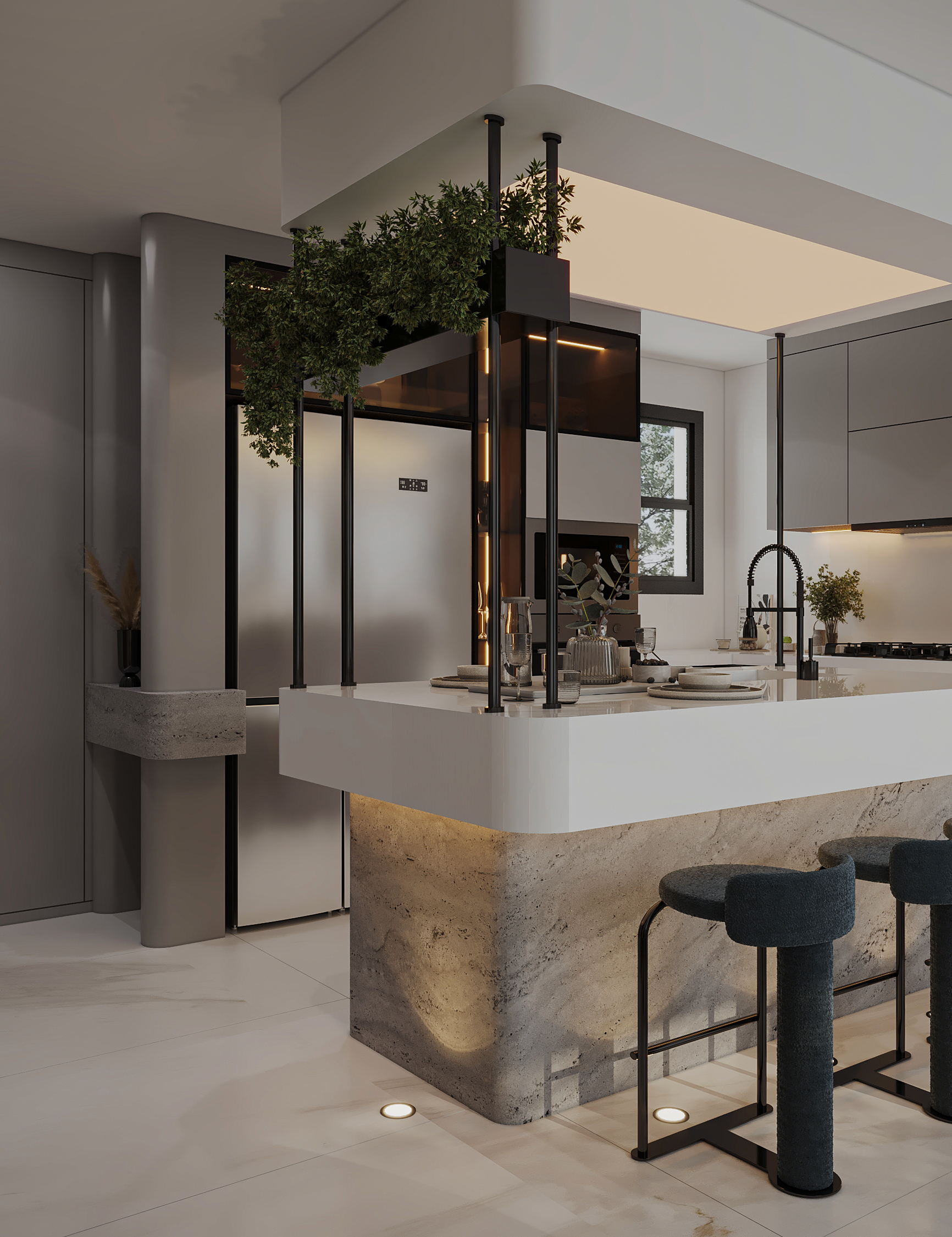 接待处与厨房设计（接待处部分）丨埃及丨Hagar Okasha-11