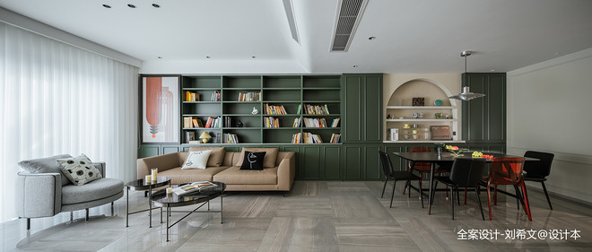 复式189平米装修案例·效果图  末·绿·极致收纳＋全功能实现-12