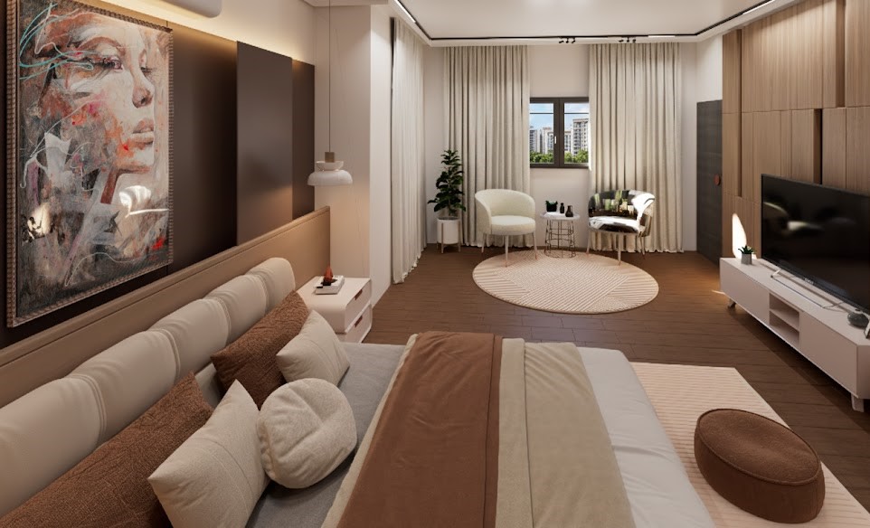 Modern Master Bedroom Design .-2