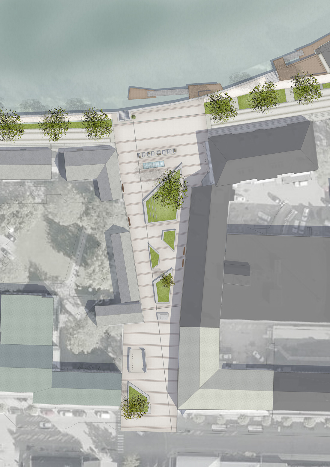 瑞典卡尔斯塔德市阿尔门广场 | 绿色公共空间的艺术化诠释-15