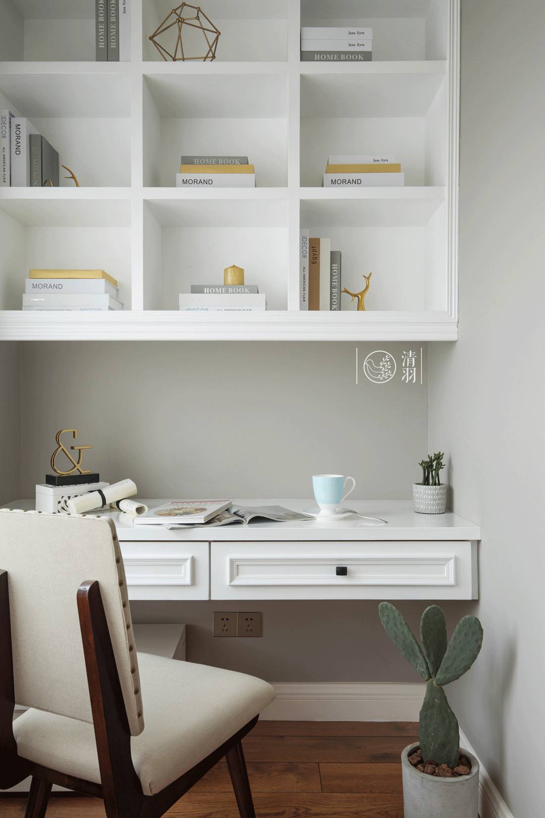 优雅知性，成都 180 平米美式四居室设计-57