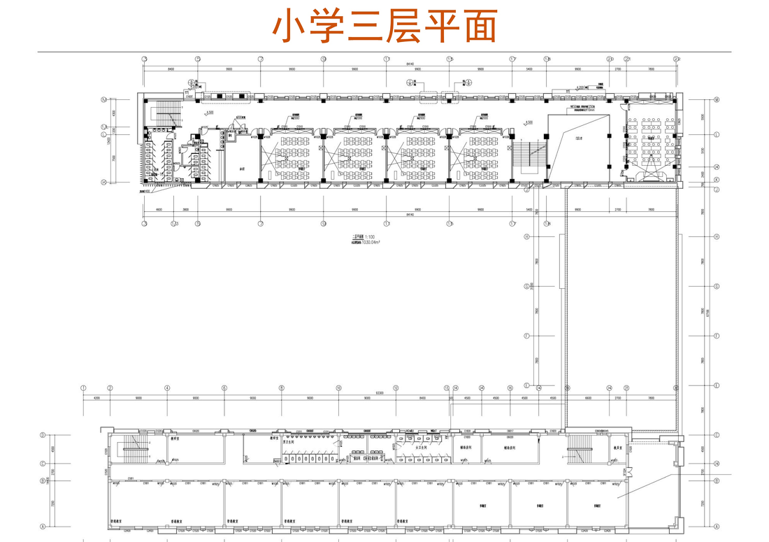 
新城大街小学中学内装工程设计 -14