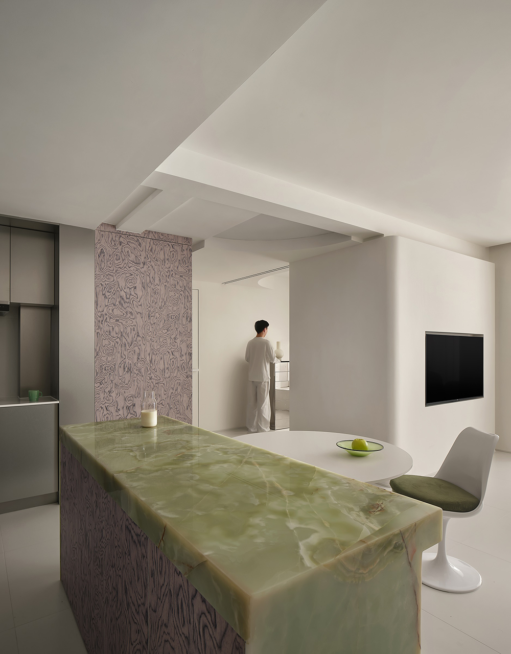 极简纯净的家  邸岸空间设计项目丨中国南京丨邸岸空间建筑设计-5