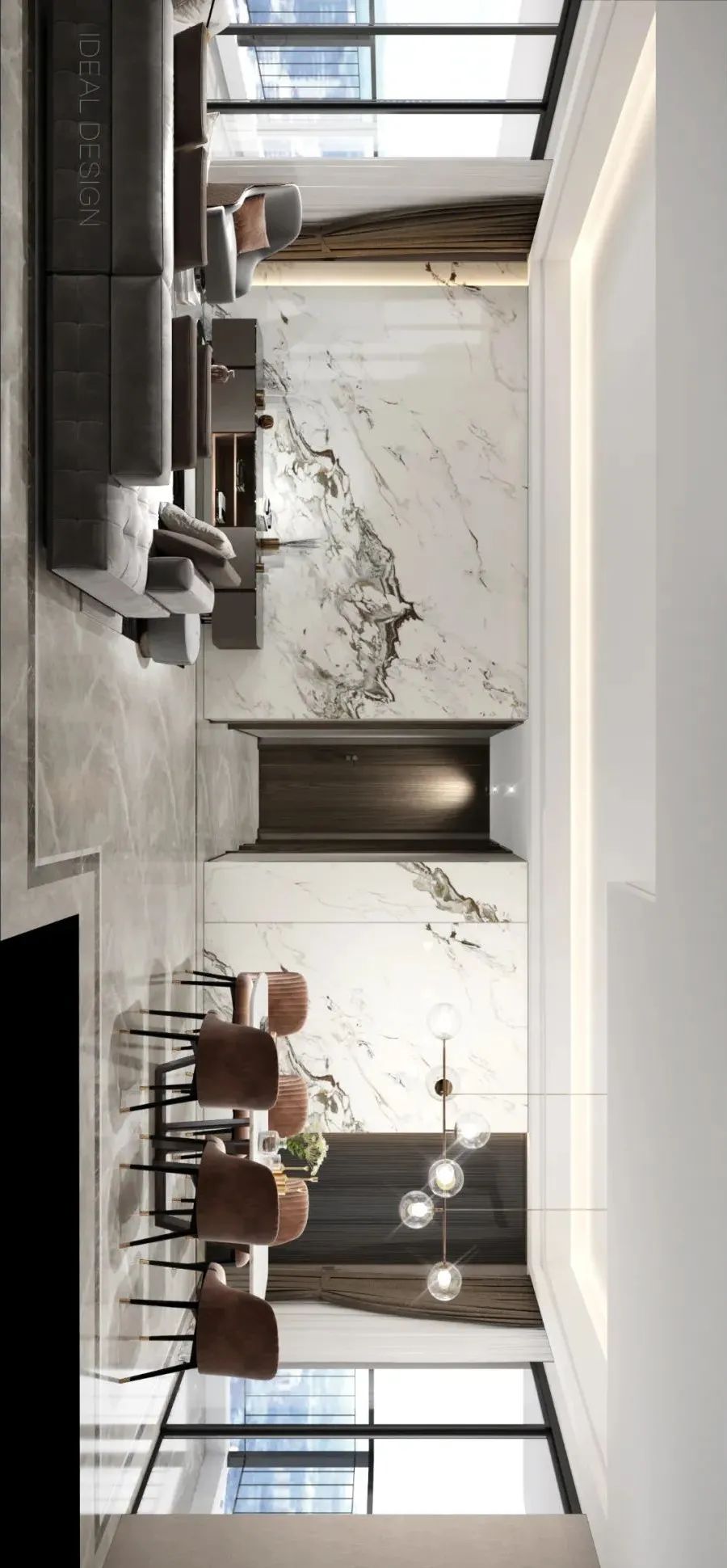 简约自由,温暖轻奢——东原麓·印长江 148 户型样板间-10