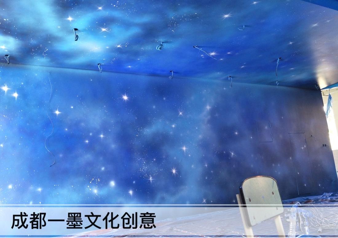 农村壁画新潮流 · 3D 立体星空墙绘丨中国成都-20