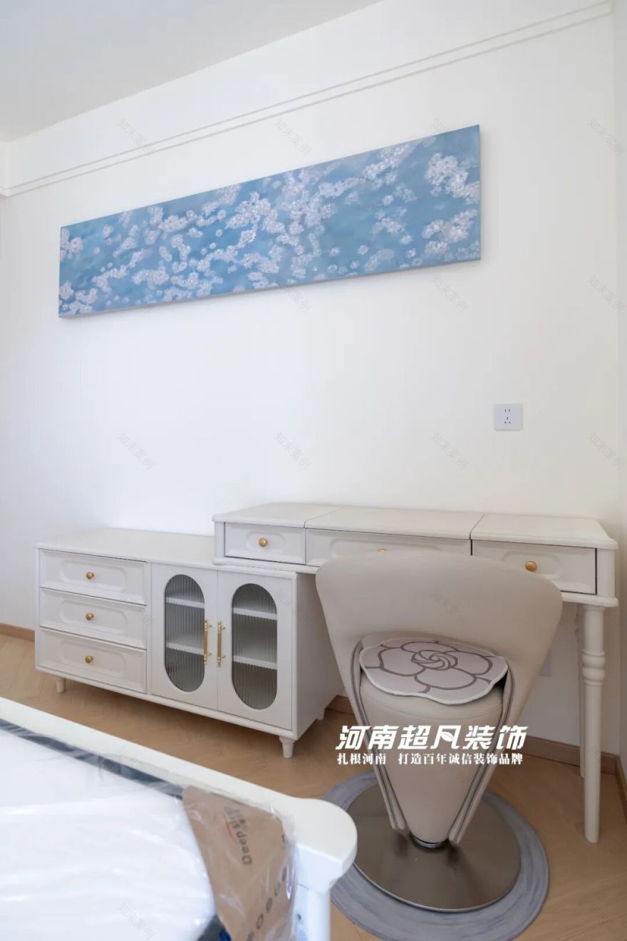 完工首发丨金水区美盛教育港湾,98平轻法式风格,把浪漫装进新家-125