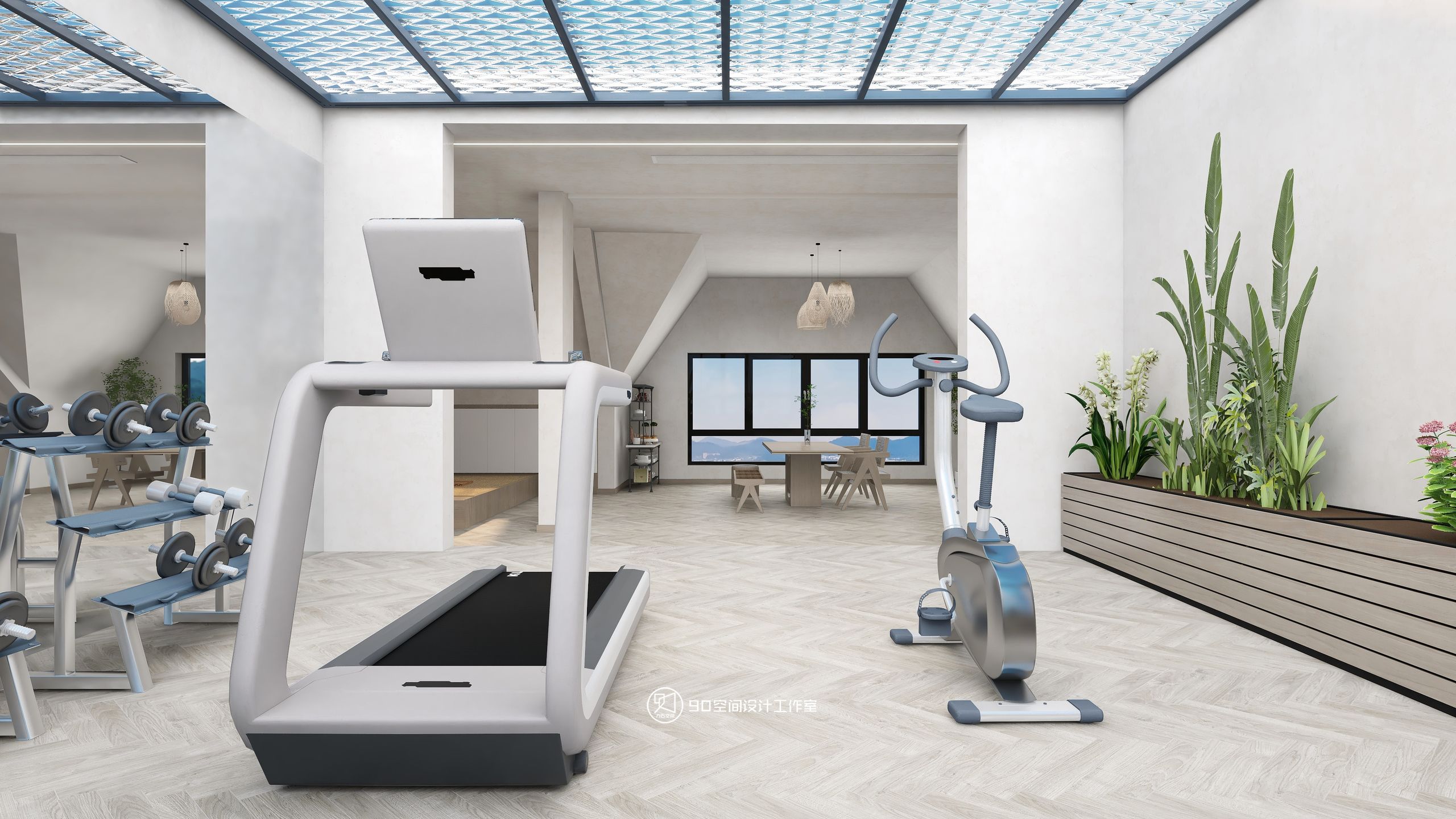 189㎡轻奢复式住宅设计丨90 空间设计-30