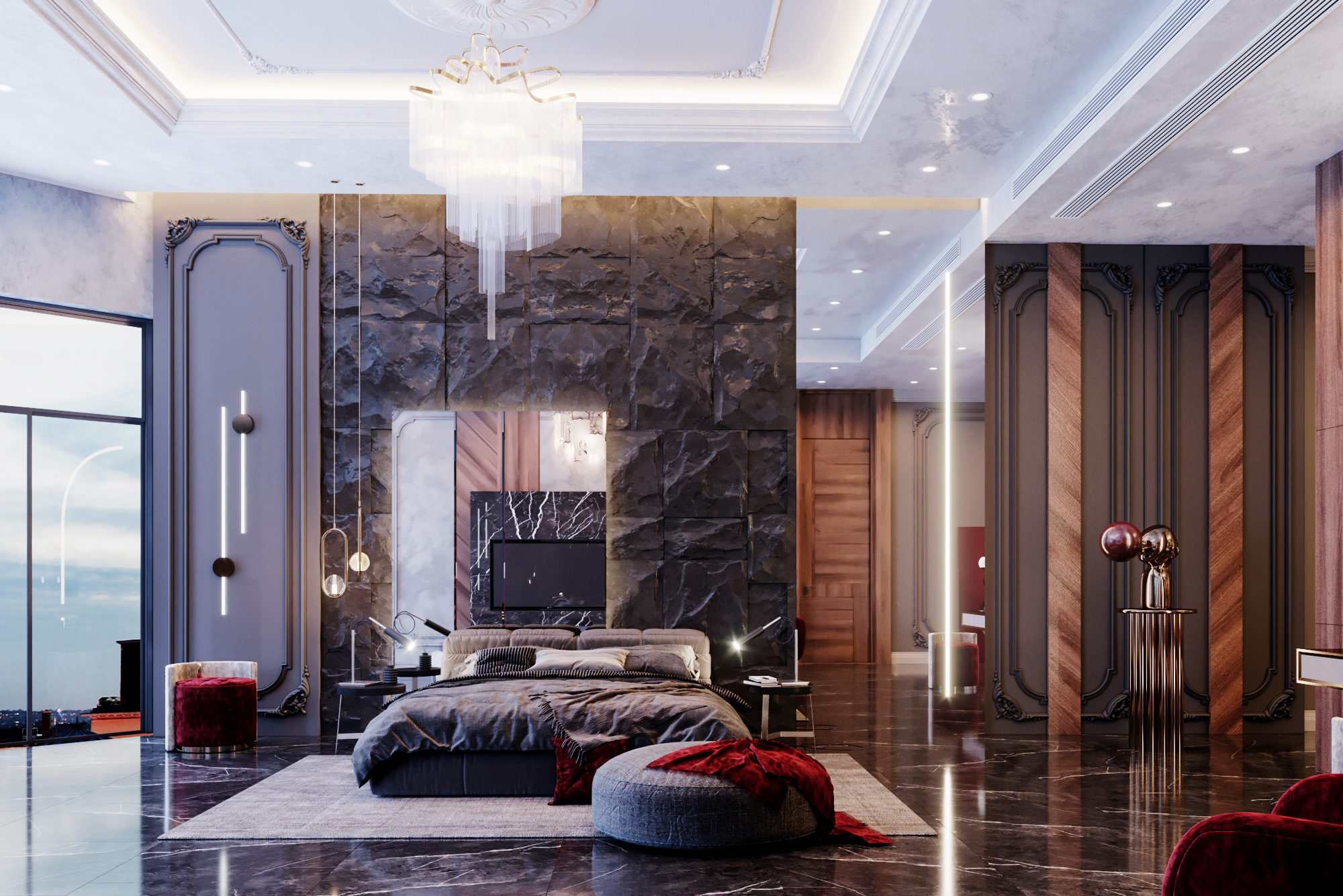 dark bedroom design-0