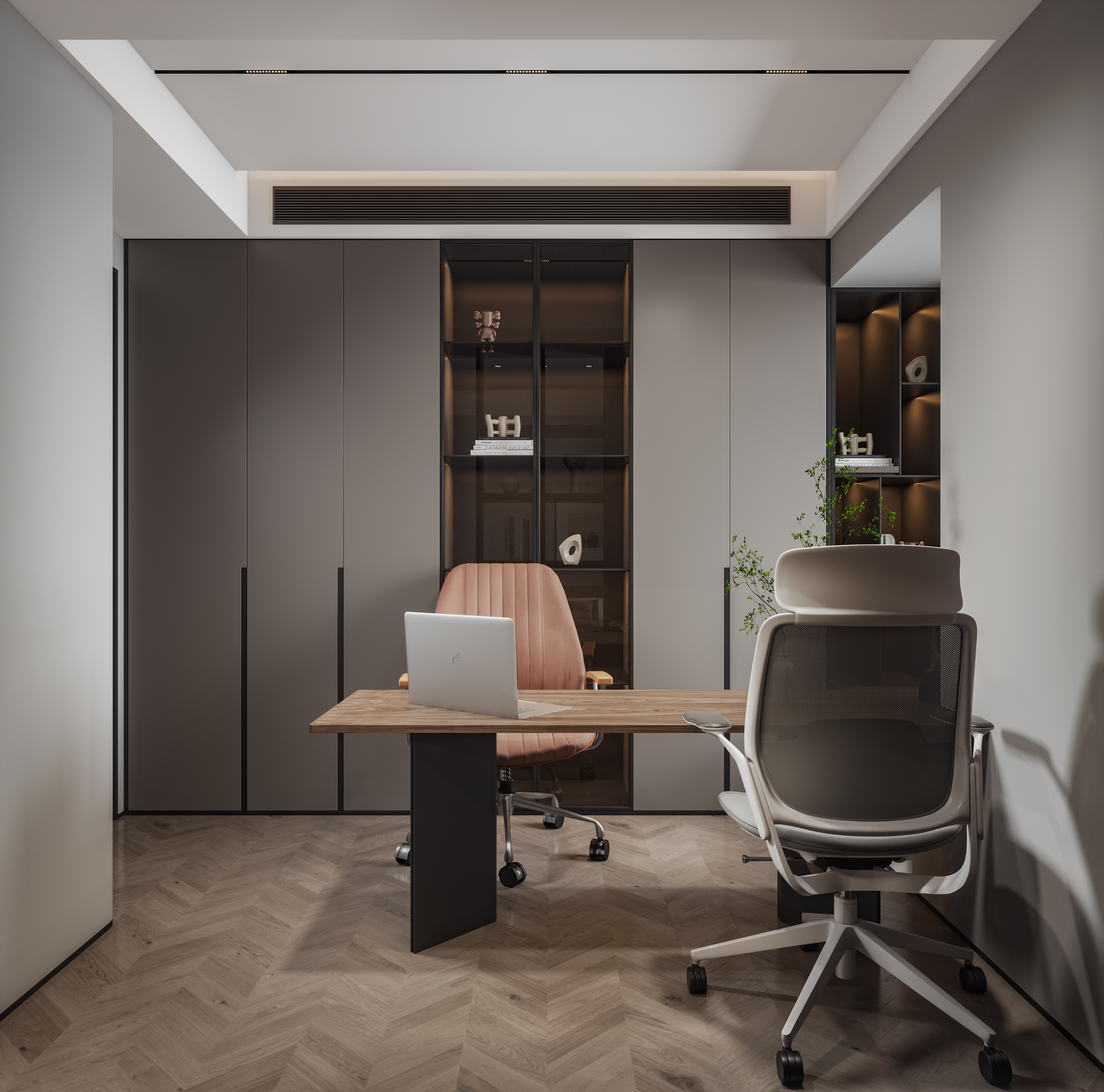 现代简约黑白风格装修-21