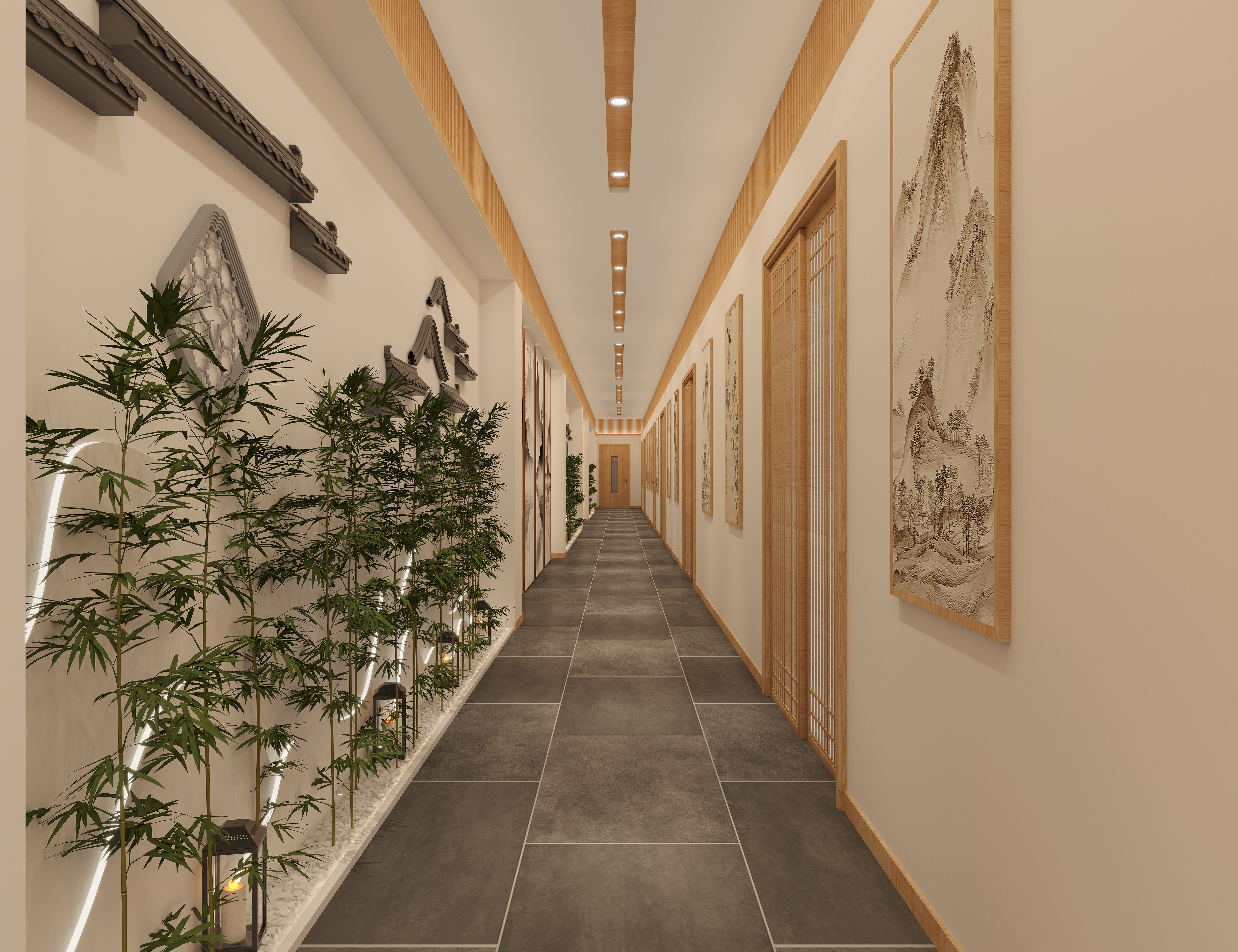 「东方雅韵・疗愈秘境」按摩店设计：在诗意里卸下心防-12