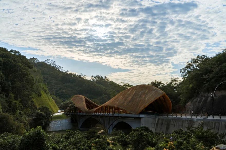 竹境案例|天人山水大地艺术园-竹桥-2