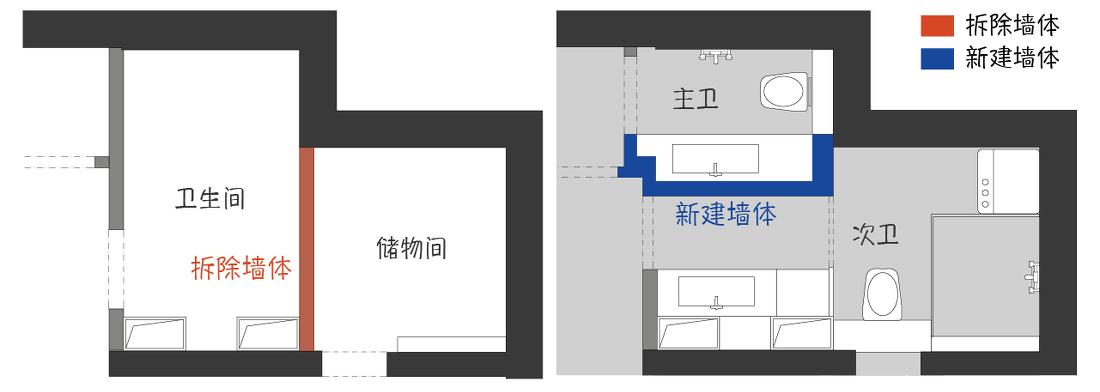 玖雅平层改造 · 五口之家实现双厨双卫自由丨中国北京丨JORYA玖雅-16