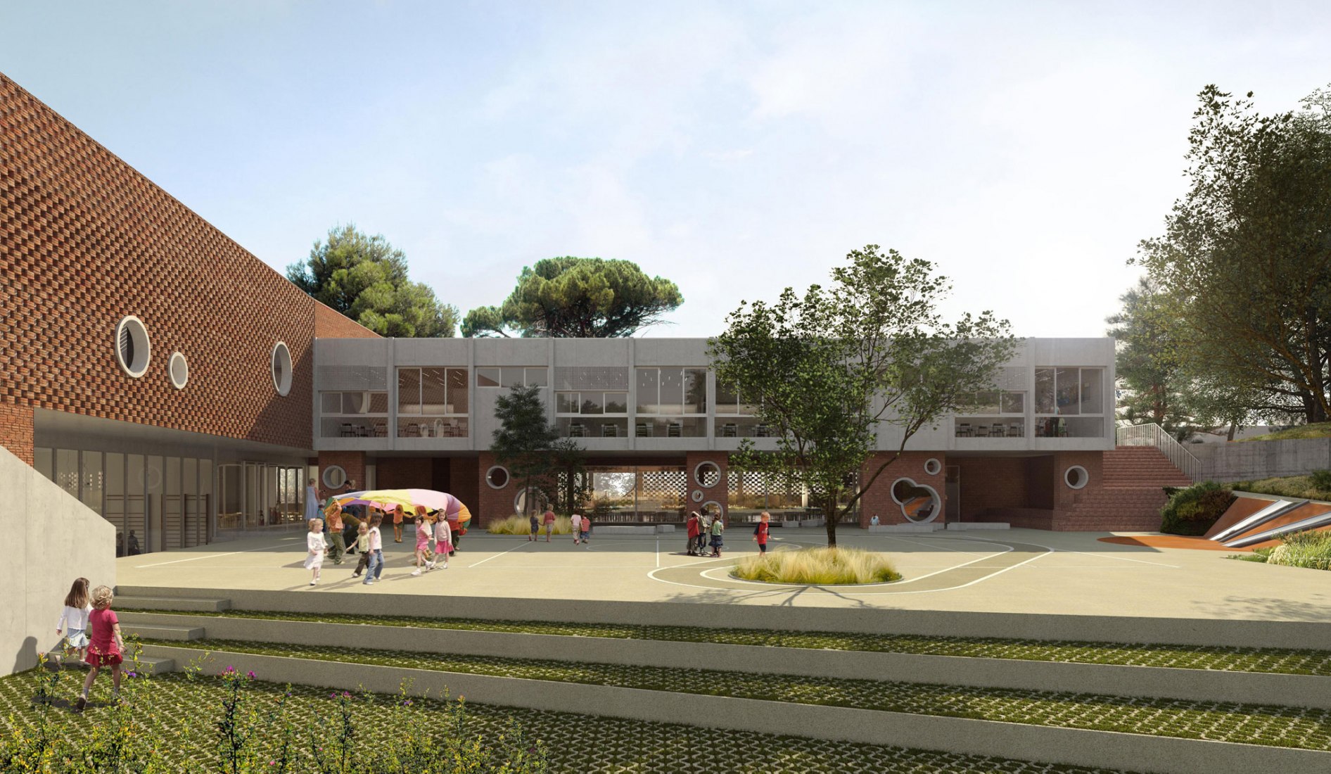 马德里法国学校儿童学校扩建项目丨西班牙马德里-5