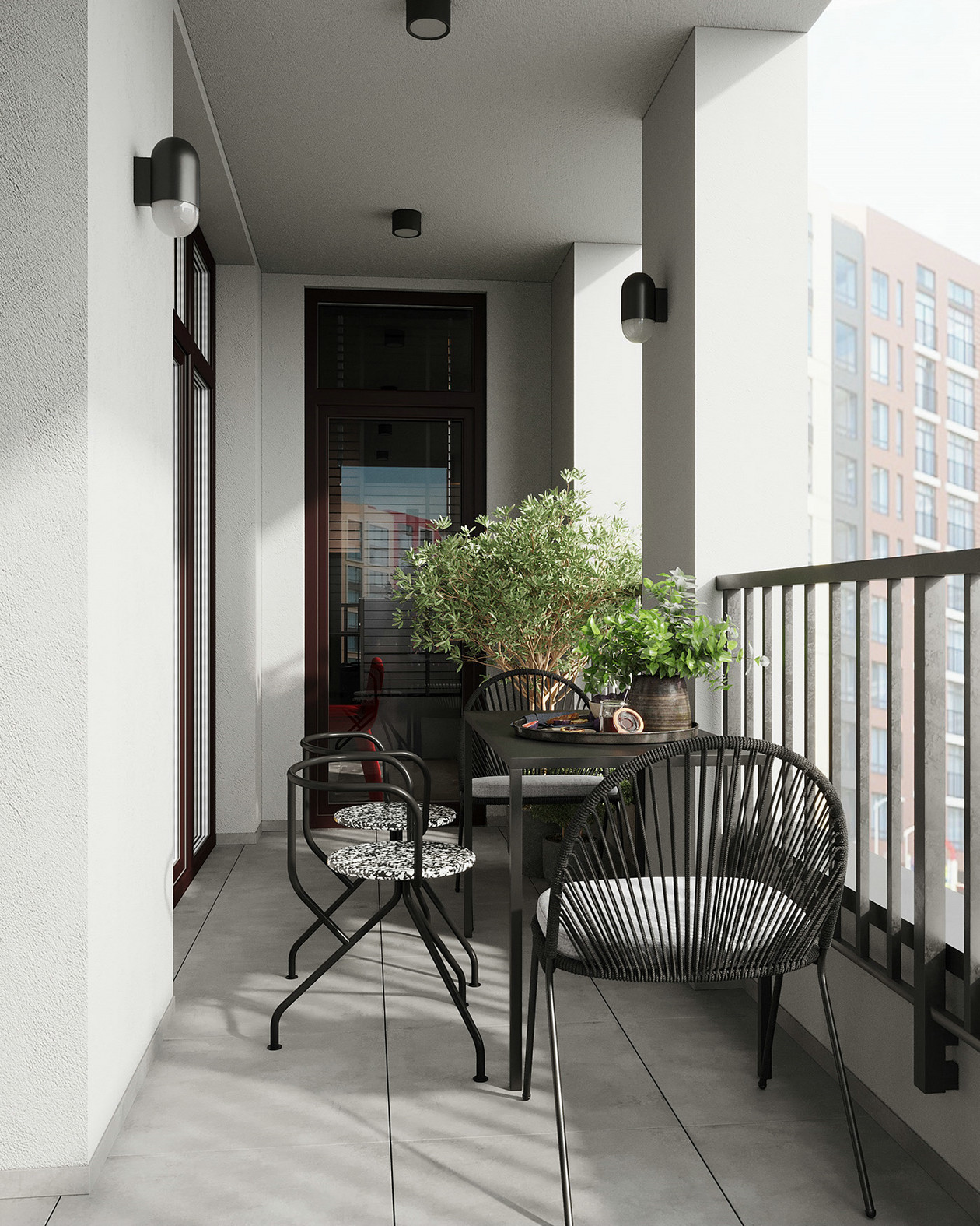 90㎡深色系公寓设计-24