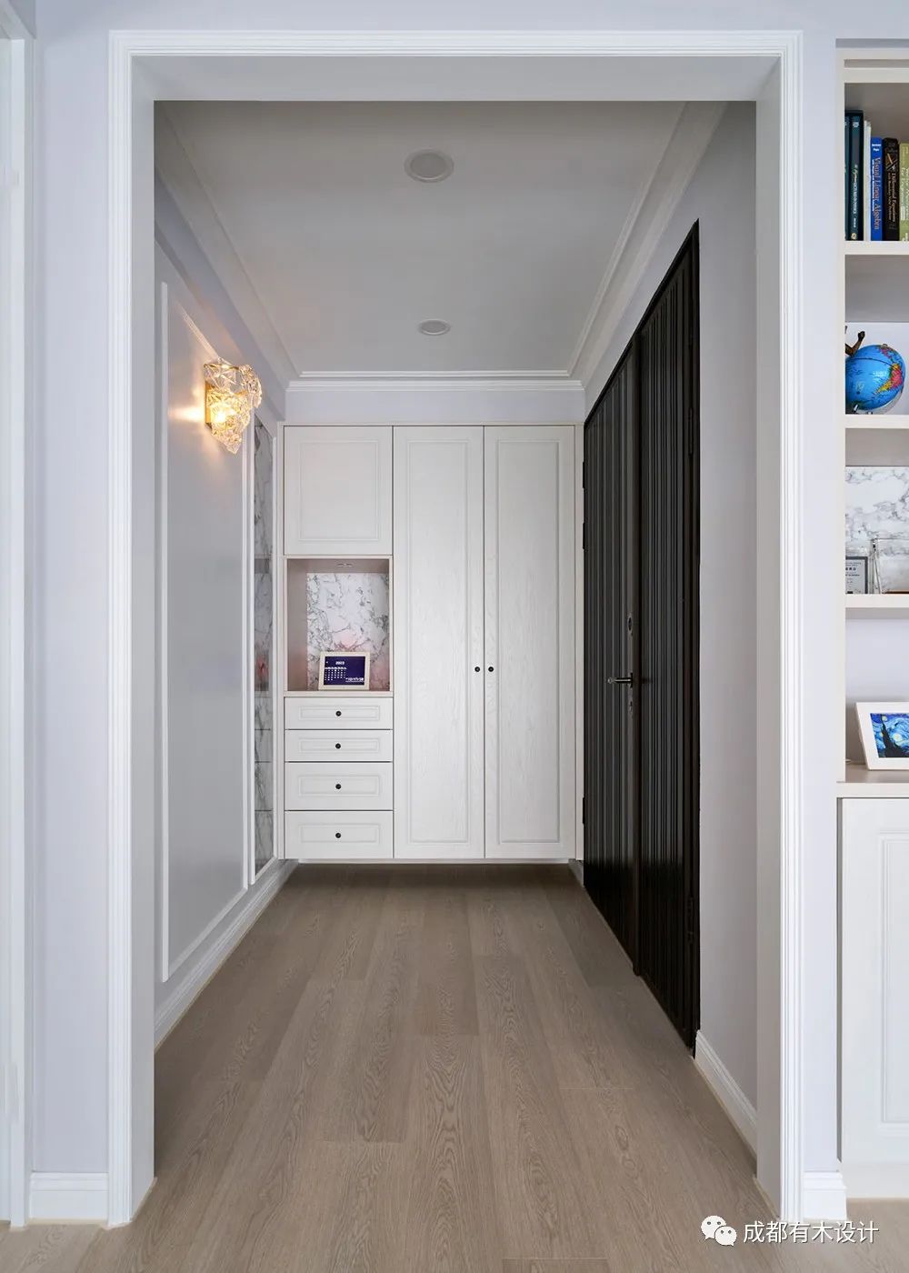 现代乡村风淡紫铃兰花色家邸设计丨欧德-4