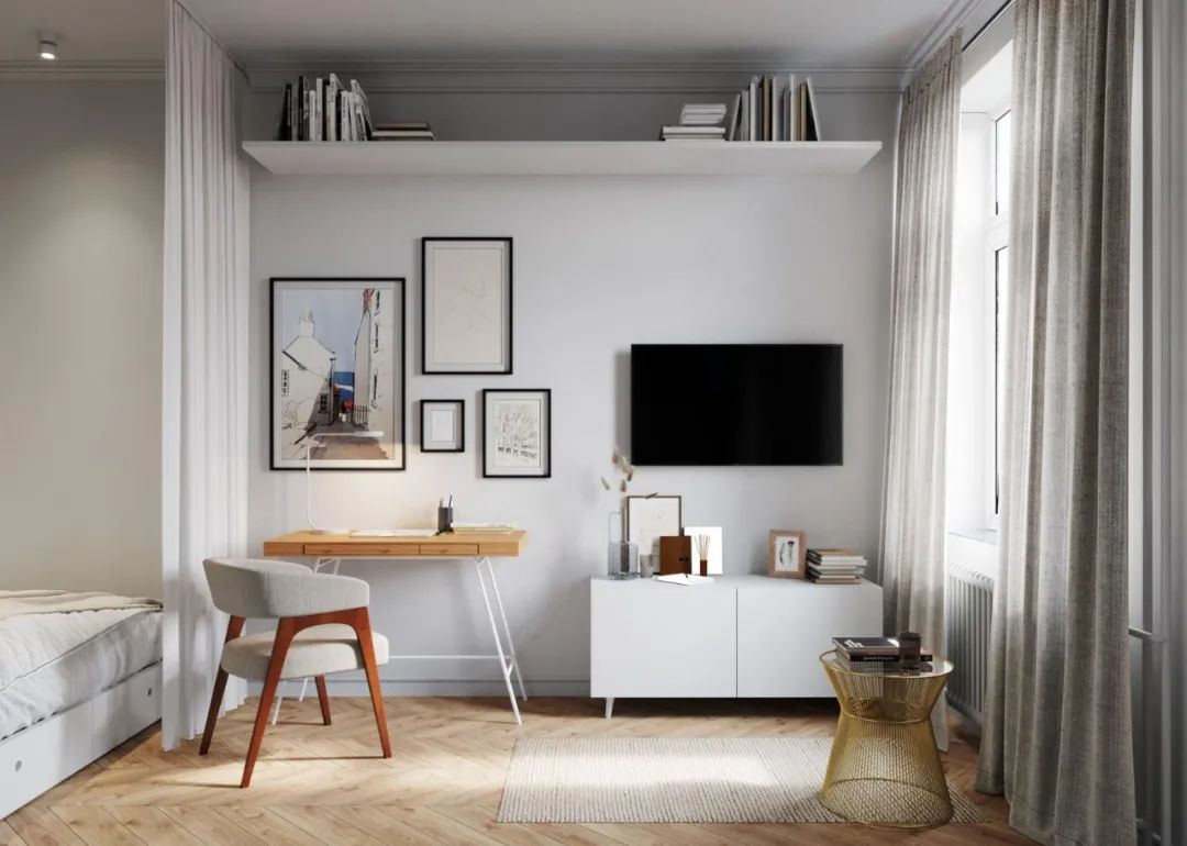 33㎡小宅设计丨Mary Sinelnikova-18