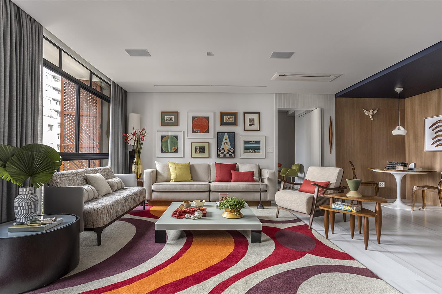 巴西圣保罗 1960 年代建筑里的和谐家居-5