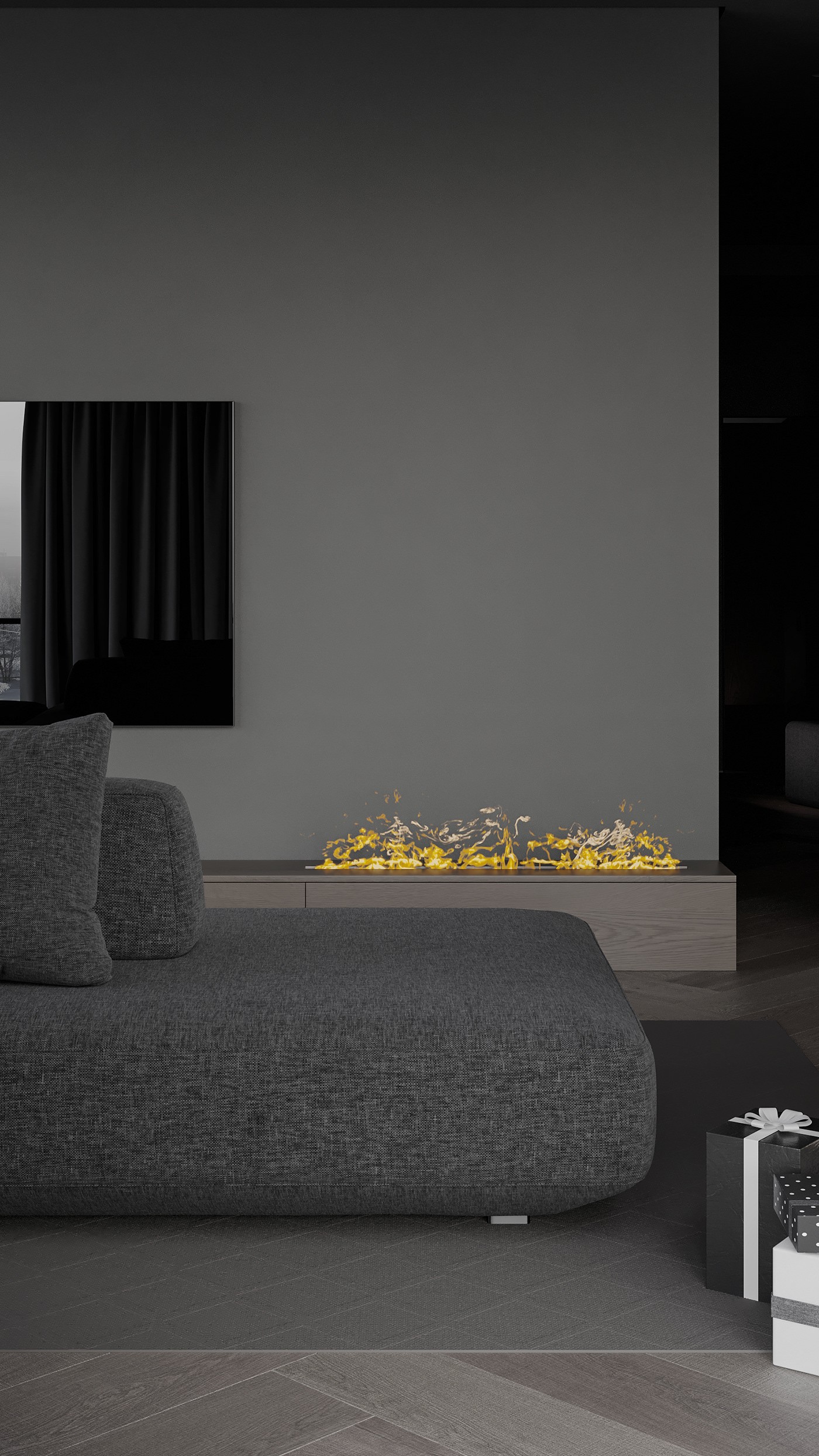 极简黑质感空间  打造精致沉稳住宅！-4