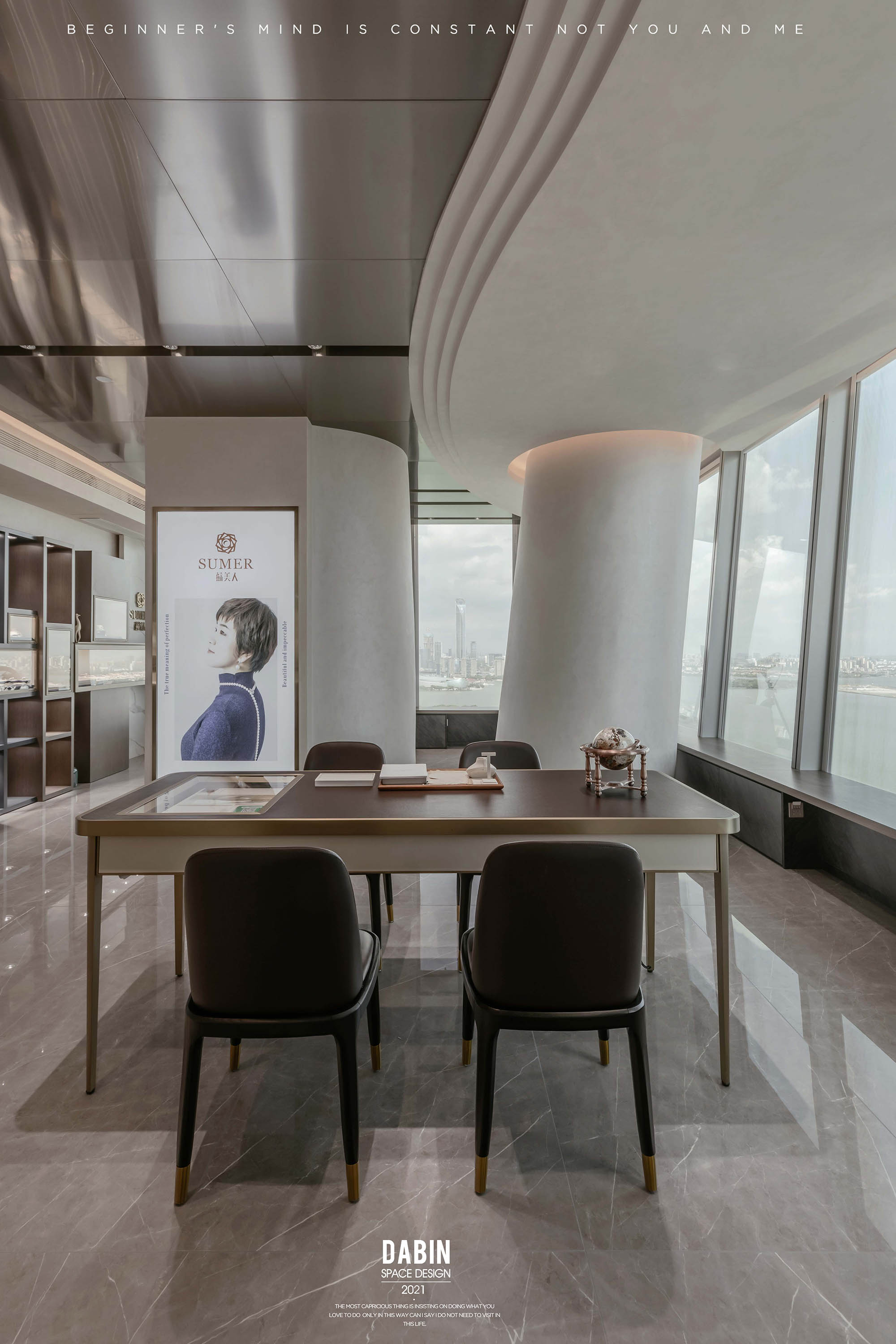 大斌空间设计 | 在金鸡湖畔的繁华商区，用水元素来一场持续的「想入非非」-8