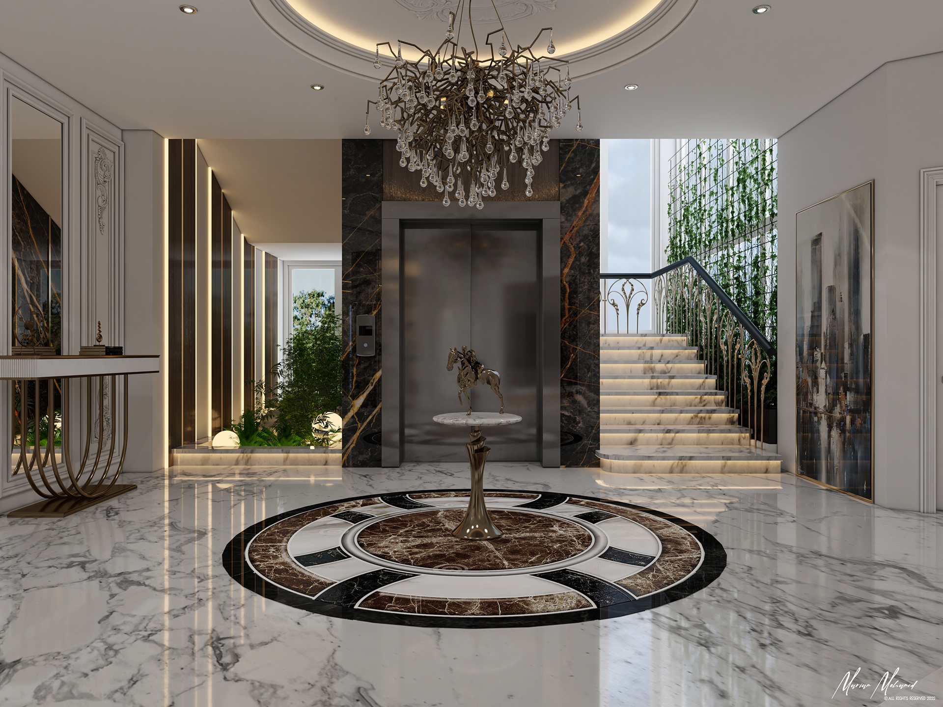 豪华大厅设计丨Ramy helmy designs-9