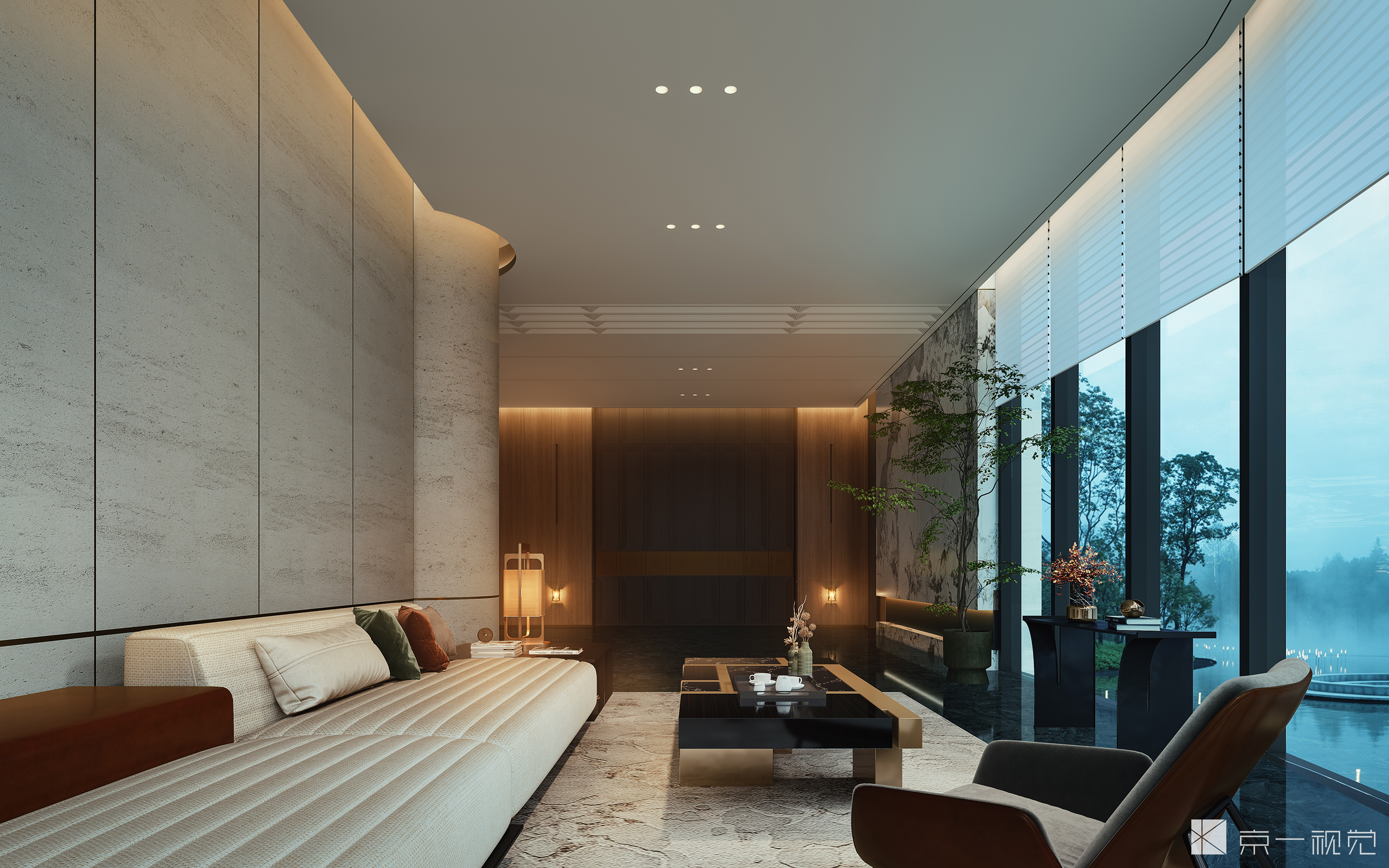 酒店设计效果图表现-17