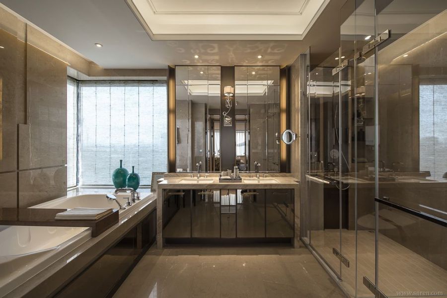 豪华别墅 现代风格KLID达观凌子达  翡翠滨江310m²样板房-2