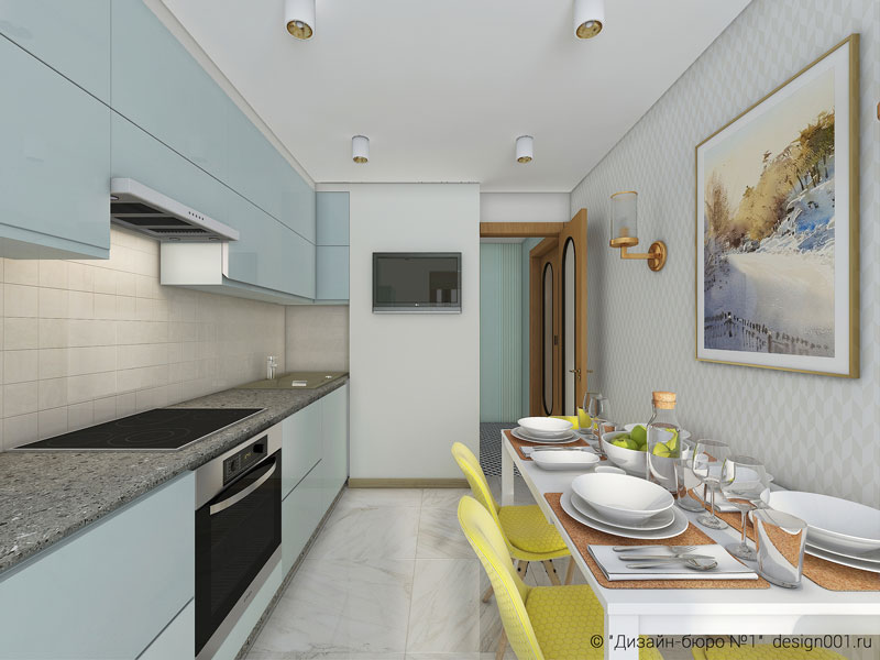 3 室 78 ㎡面板房 P  68 公寓室内设计丨俄罗斯莫斯科丨“Studio.one”室内设计工作室-15