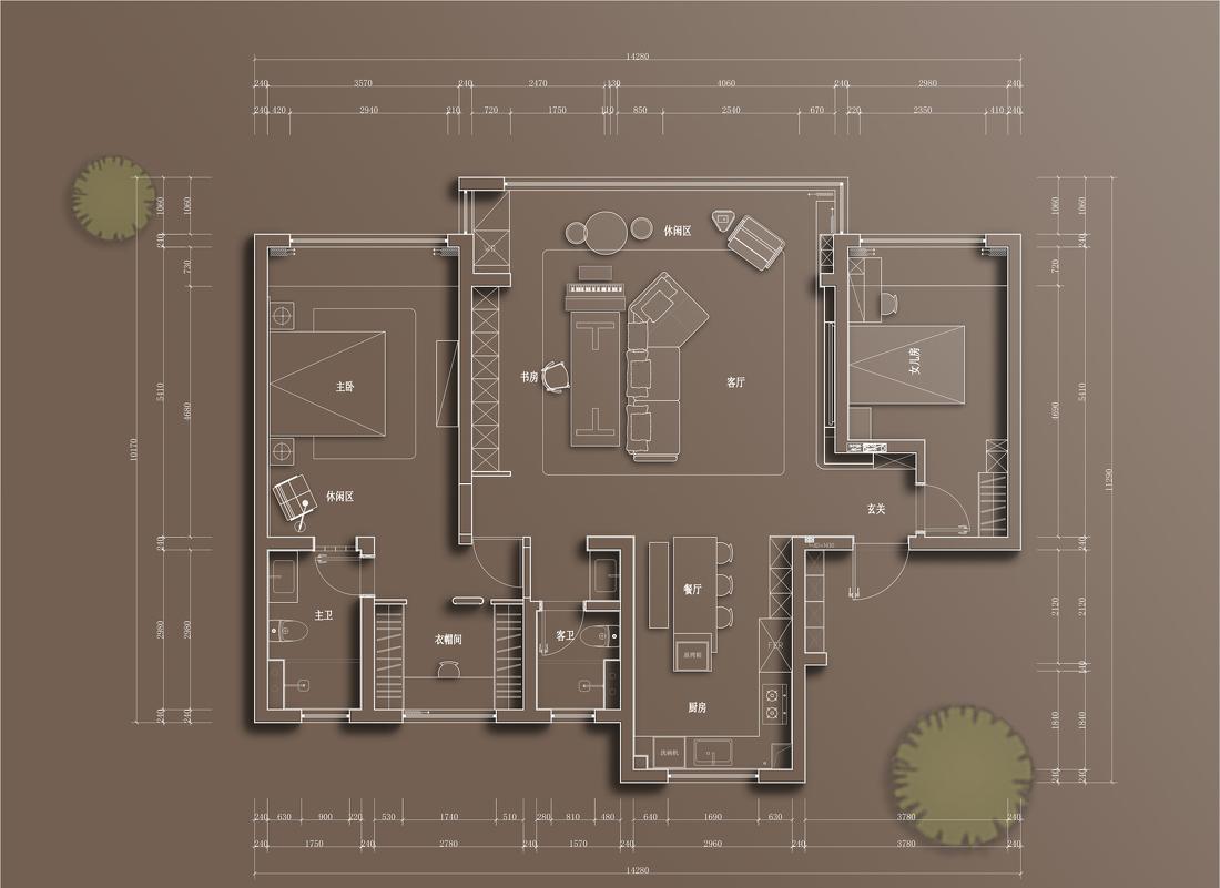 留白·私宅 ｜栀予｜丨留白屿下空间建筑-37