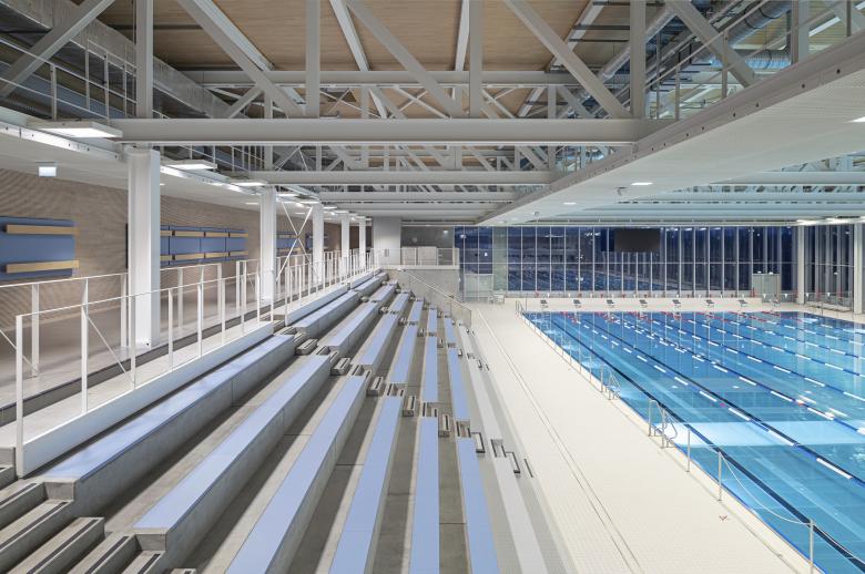 Sportbad NeckarPark 游泳馆丨德国斯图加特丨Niels Schubert Fotograf | BFF-12