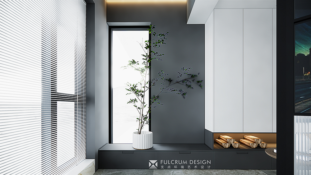 武汉洺悦府现代简约风设计丨支点设计-10