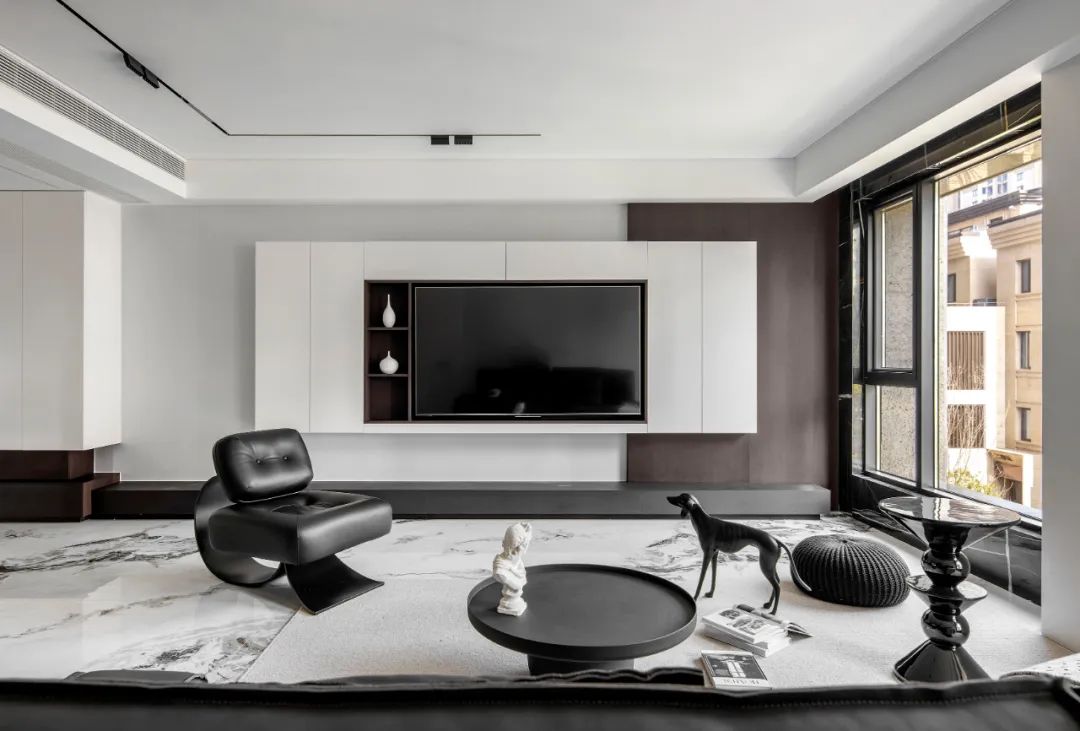 黑白灰的优雅奏鸣曲 · 原石空间设计的 170㎡上跃公寓丨中国温州-16