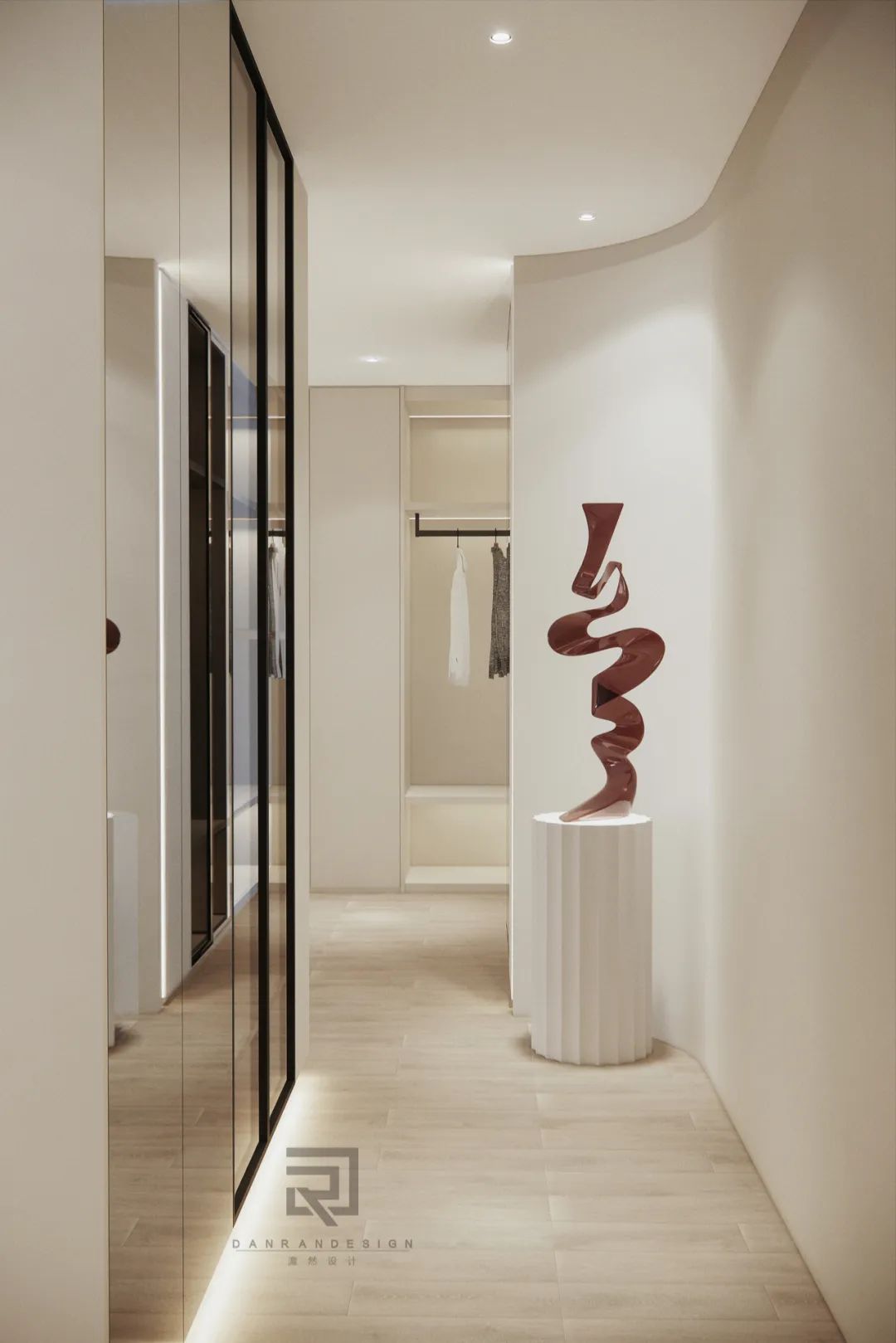 嘉陵江天 · 220㎡天际大平层的阔景设计与生活品味丨中国渝北丨澹然团队,橙色软装-51