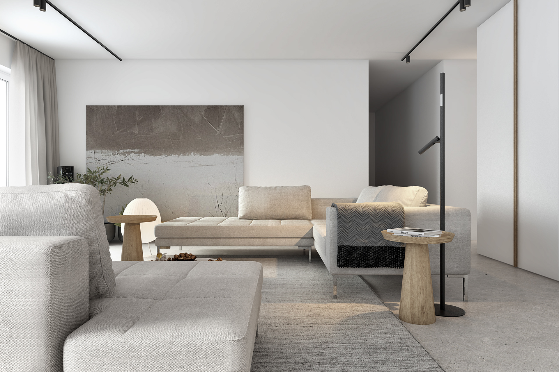 白色系+高级黑 极简主义的极简美                     -7