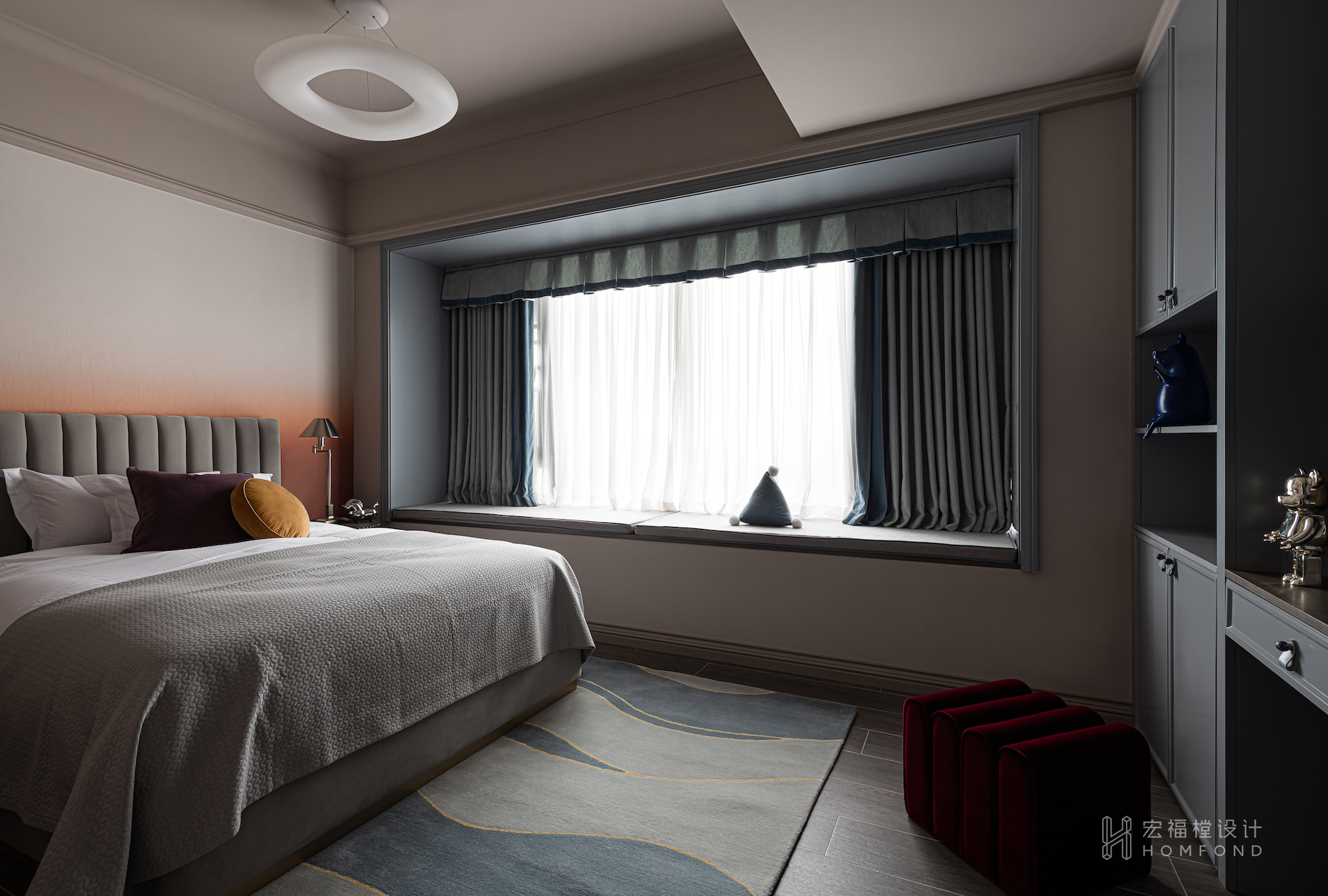 法式轻奢风格四室两厅设计丨中国成都丨成都宏福樘设计-65