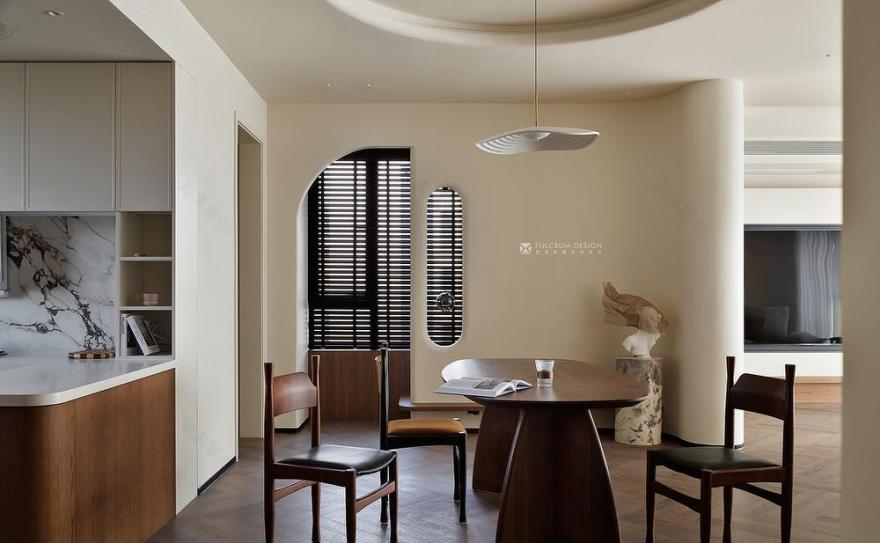 联投安屿那奶油侘寂中古住宅设计丨艺境·陈设软装-51