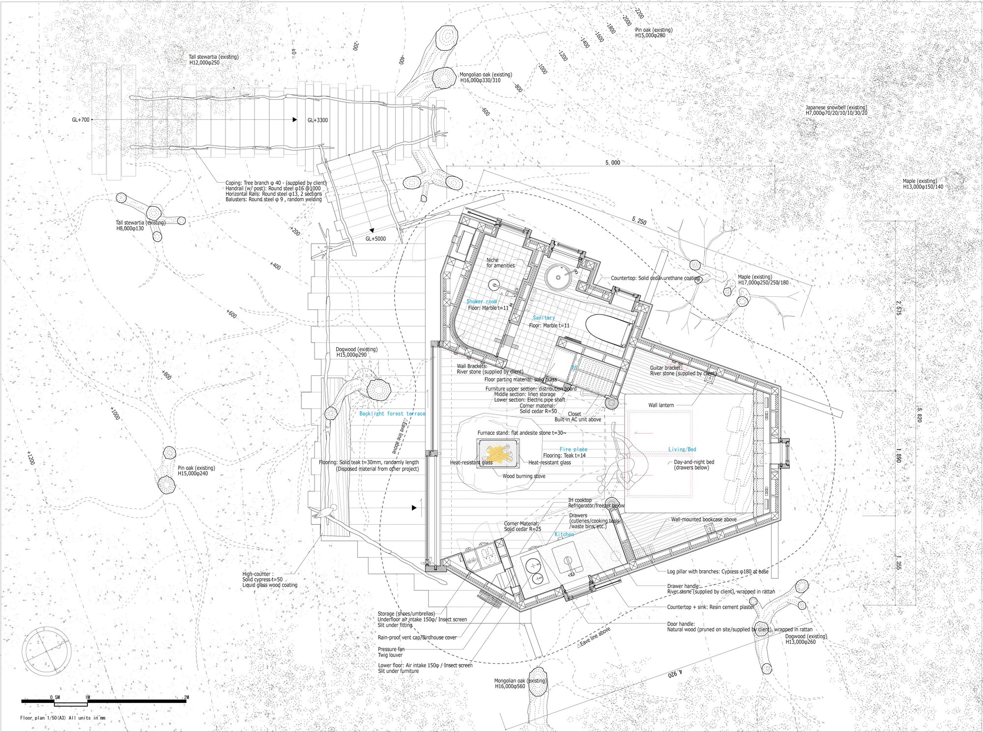 火山上的树屋丨日本丨Hiroshi Nakamura & NAP-14