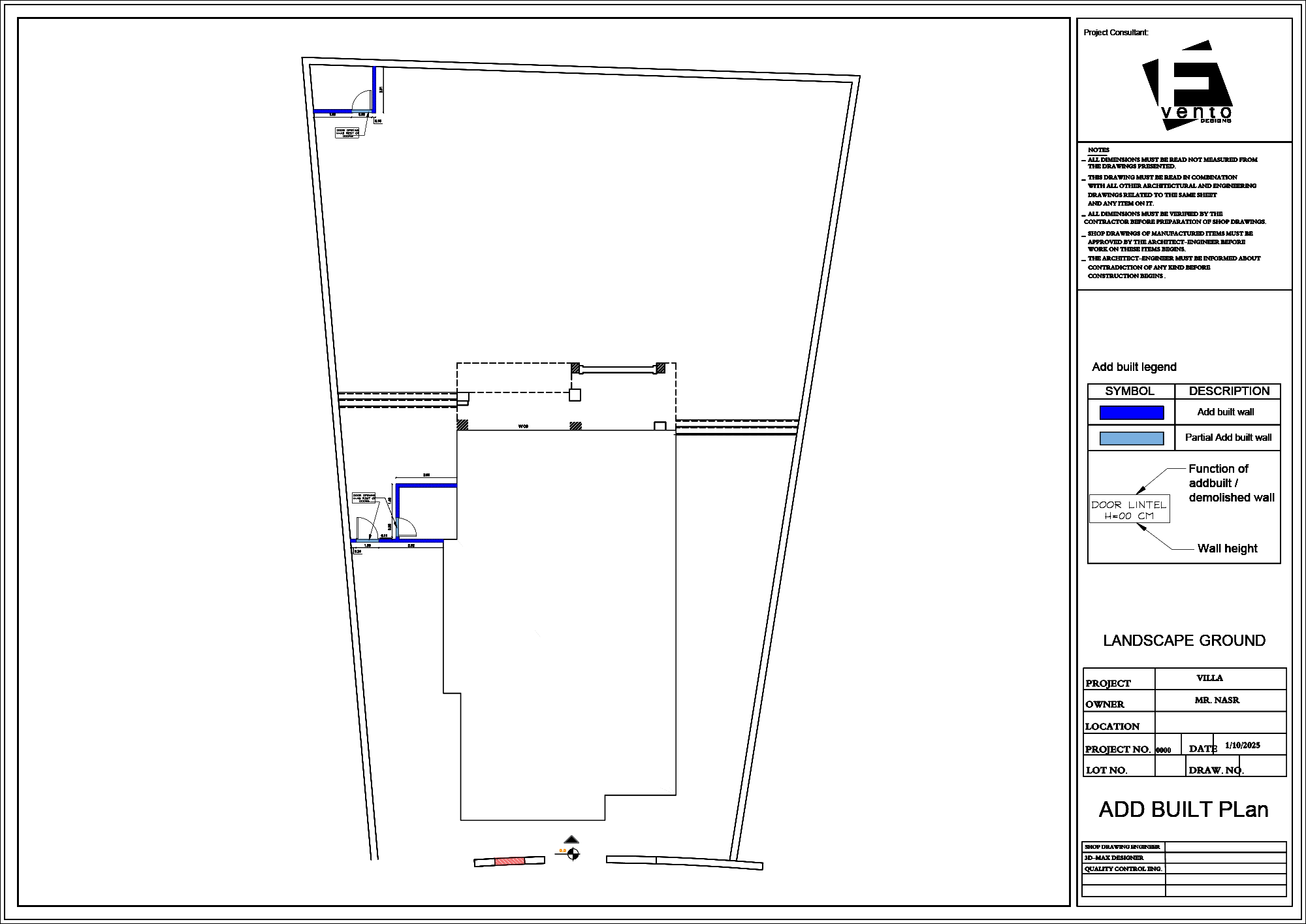 Technical landscape Villa Nasr-3