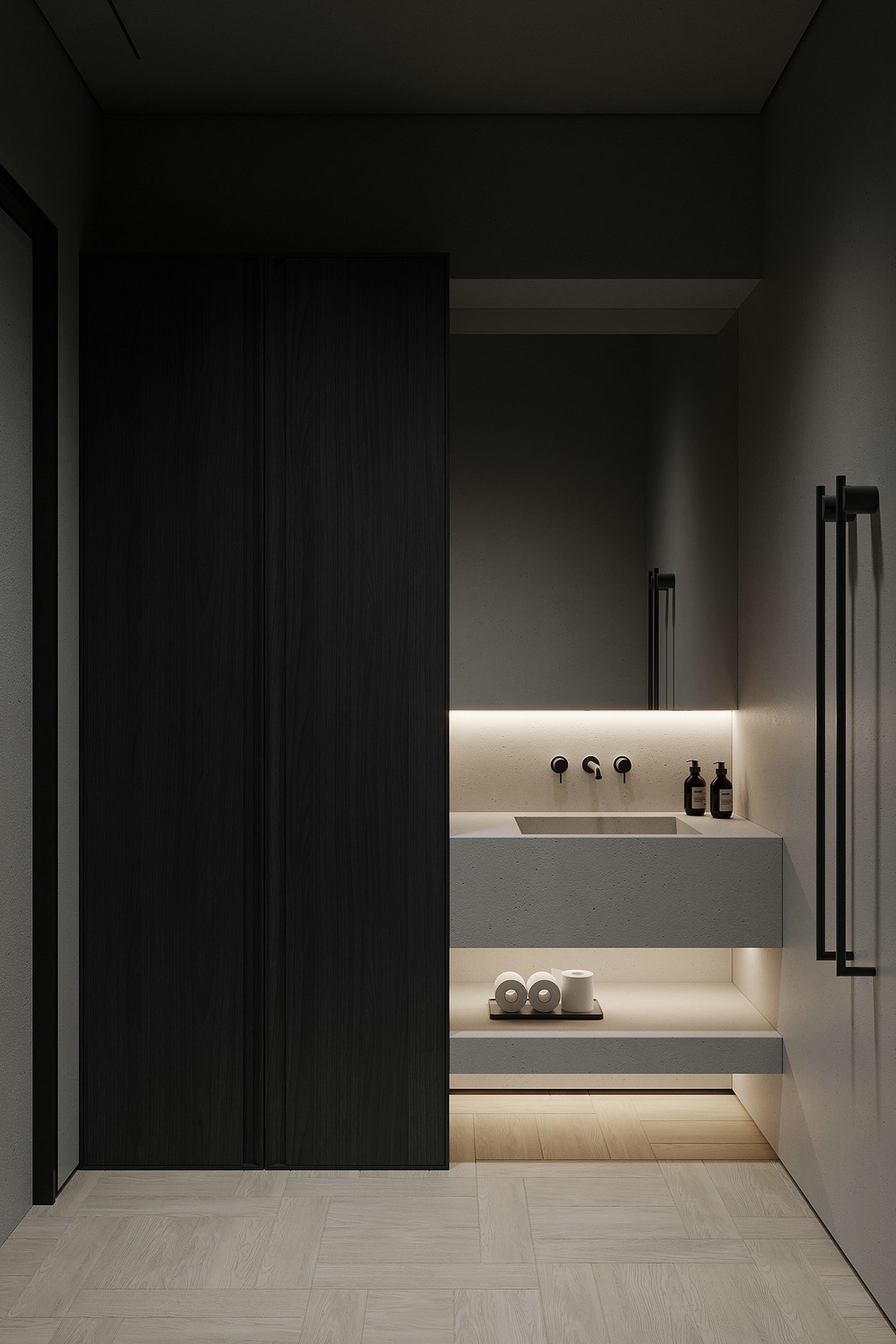 高级黑色系公寓设计-19