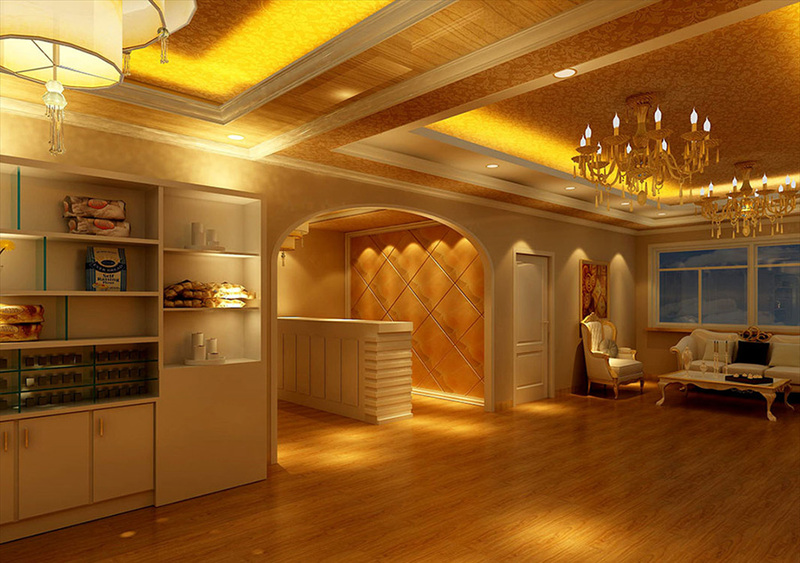 美容院室内设计案例效果图-19