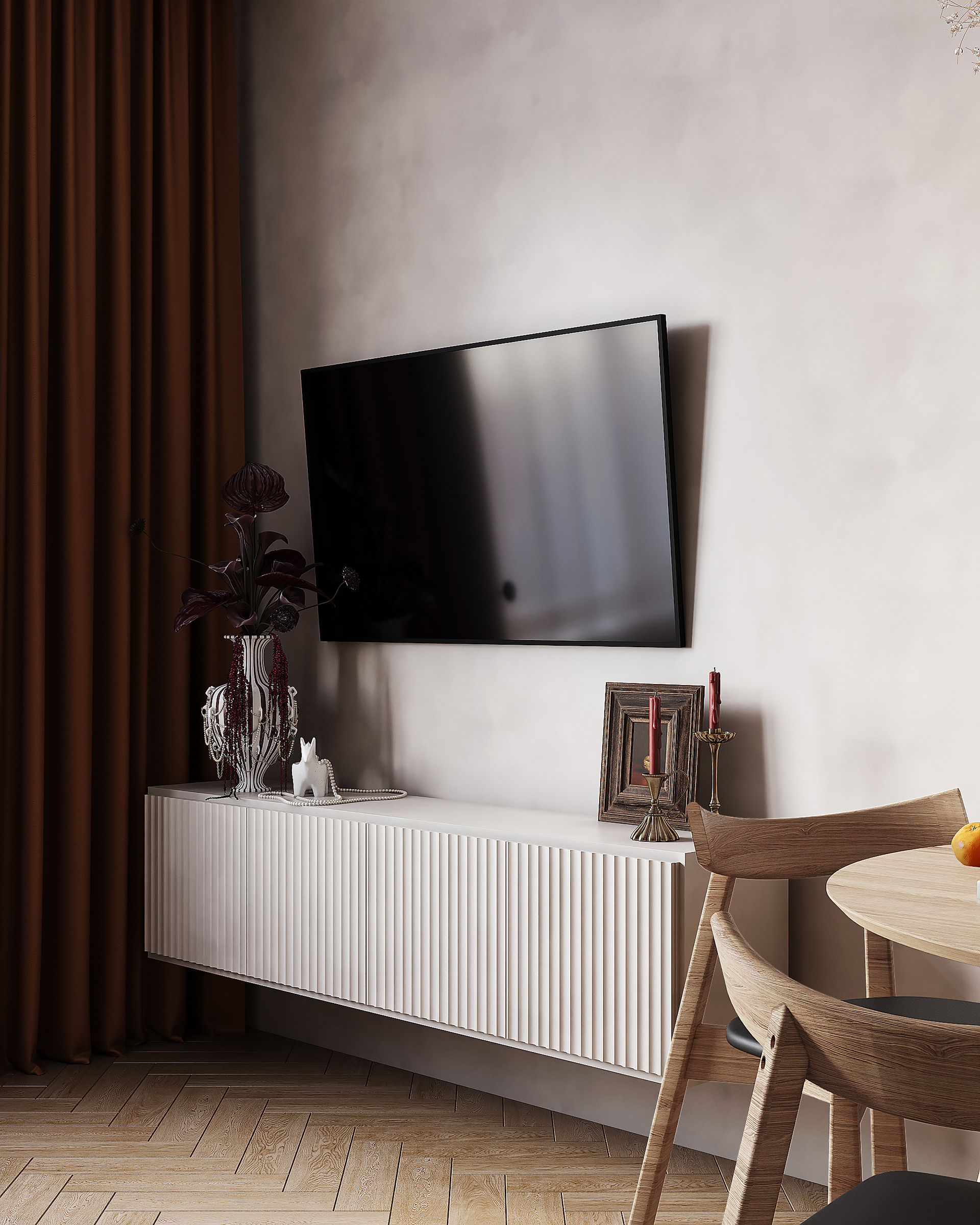 温馨暖色调舒适公寓丨Anastasia Ponomarenko-11