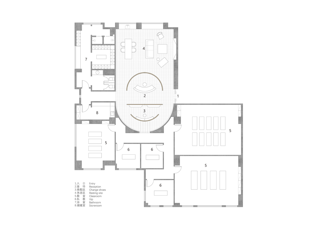 悦己瑜伽丨中国九江丨相与还空间设计-36