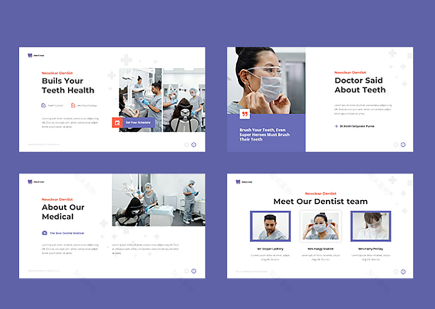 牙医医疗演示模板-5