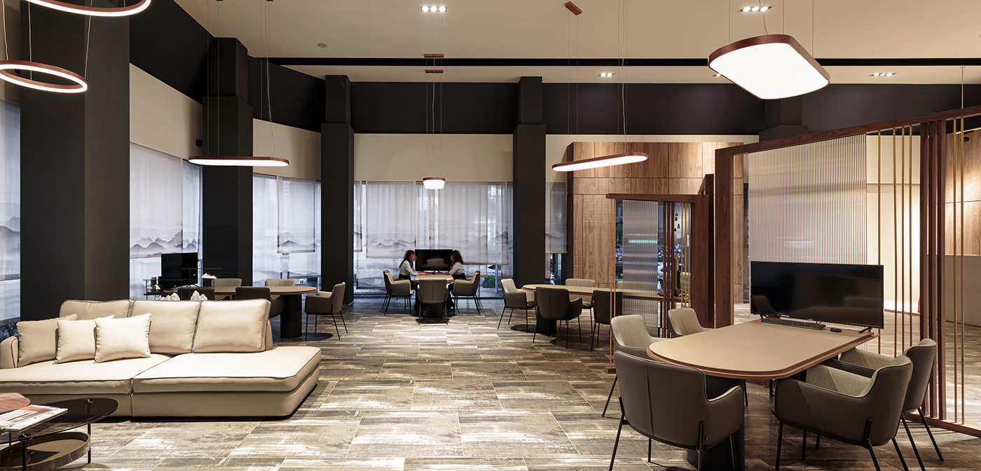 售楼处接待空间设计丨安乔文创 谦品设计-10