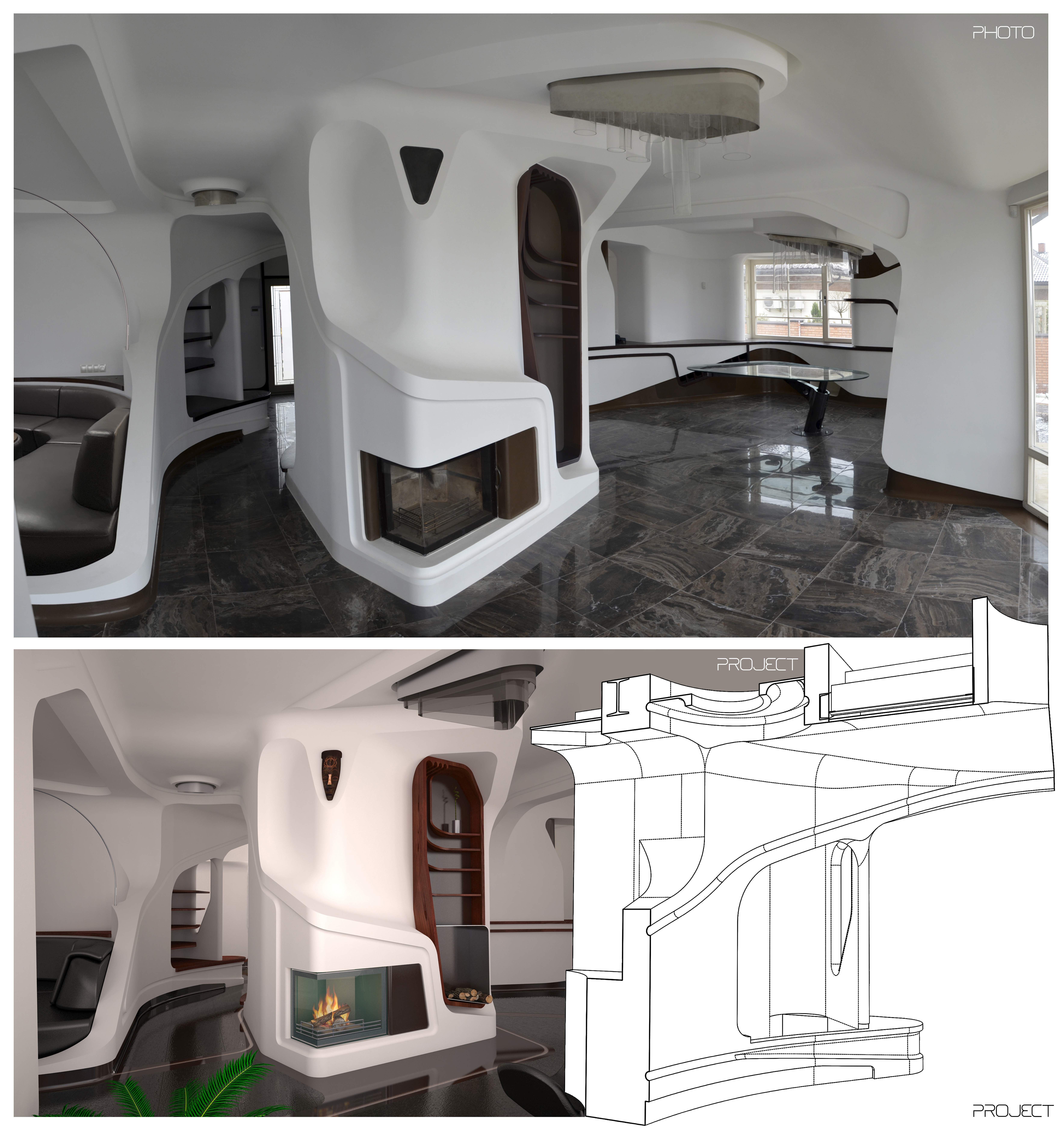 Villa Ice Conyon 别墅丨乌克兰利沃夫丨环境设计师-3