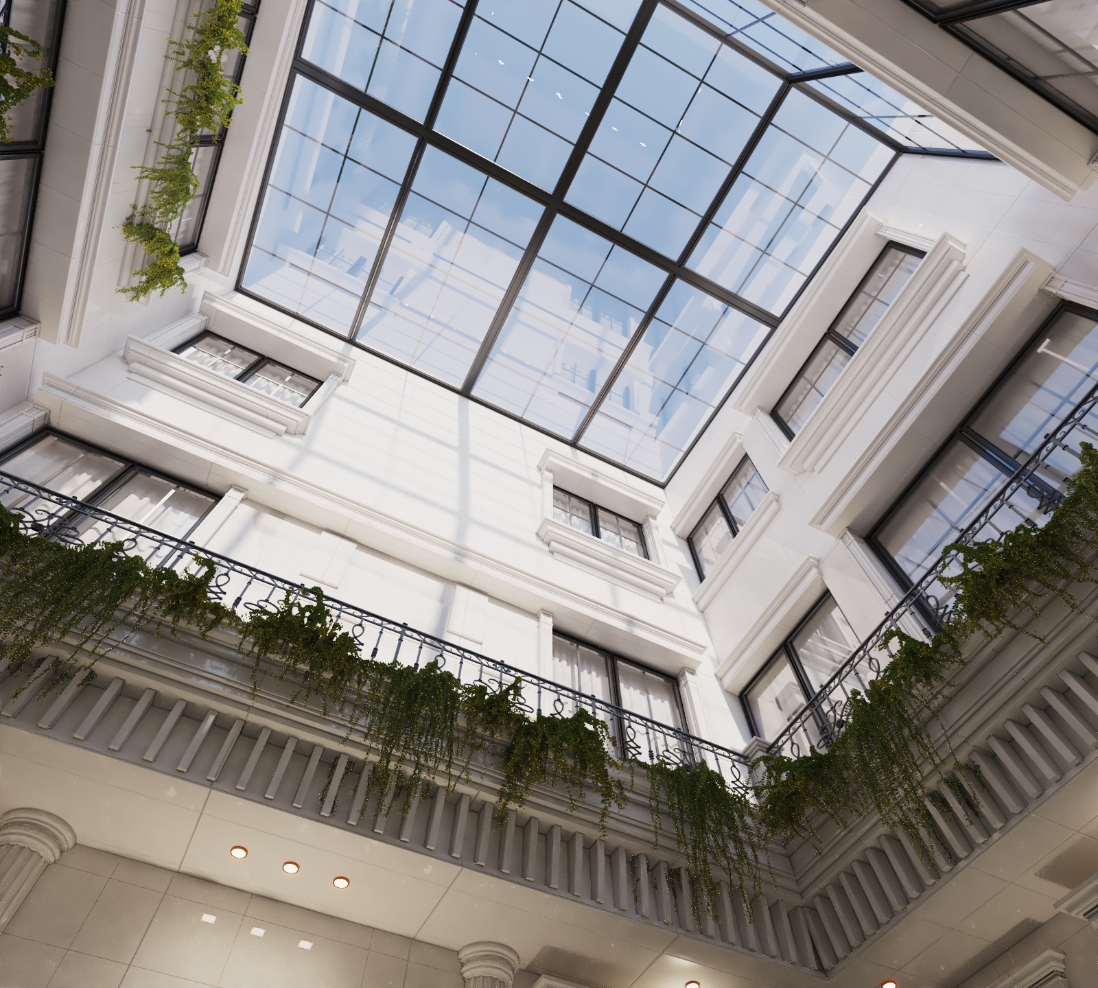 Inner Garden With pool interior design-8