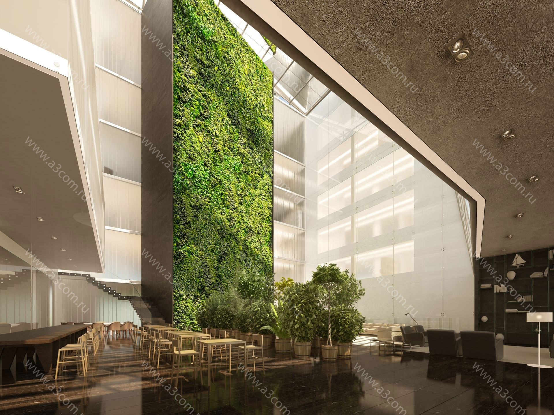 БЦ “Демидов” 大堂,门厅及公共区域设计项目丨俄罗斯莫斯科丨Атриком-2