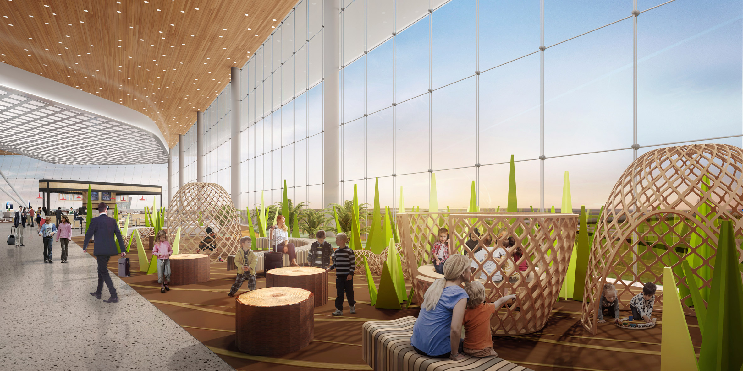 墨西哥第二大城市机场新航站楼,灵感来自当地风光-17